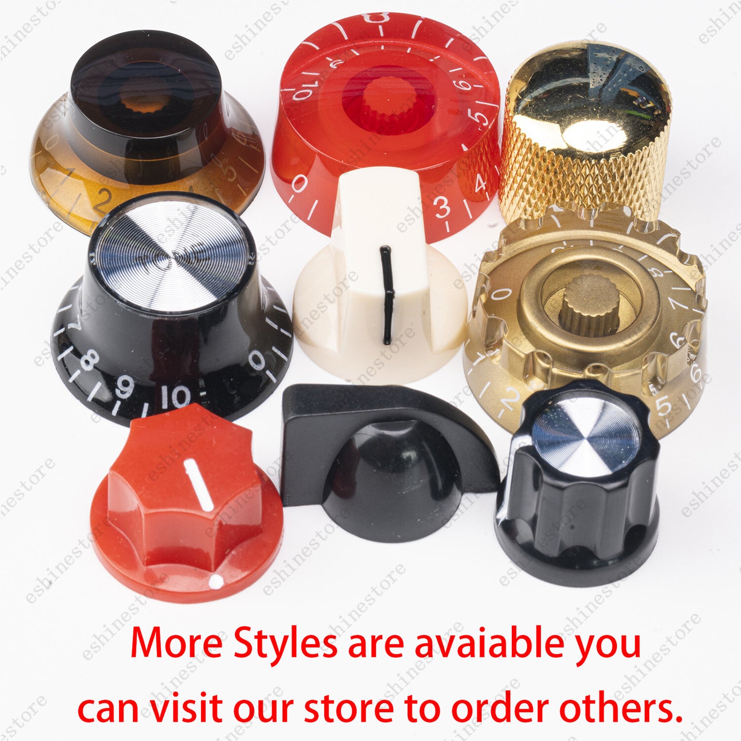 4 Pcs Coffee Guitar Control Knobs Speed Knobs Dial Knob for SG Les Paul