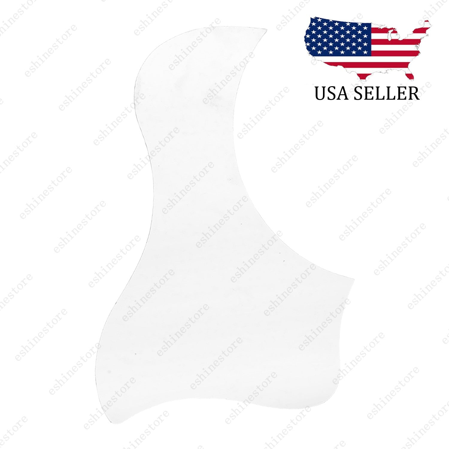 Guitar Pickguard Left Handed Guard Plate Transparent Self-adhesive for 40/41''