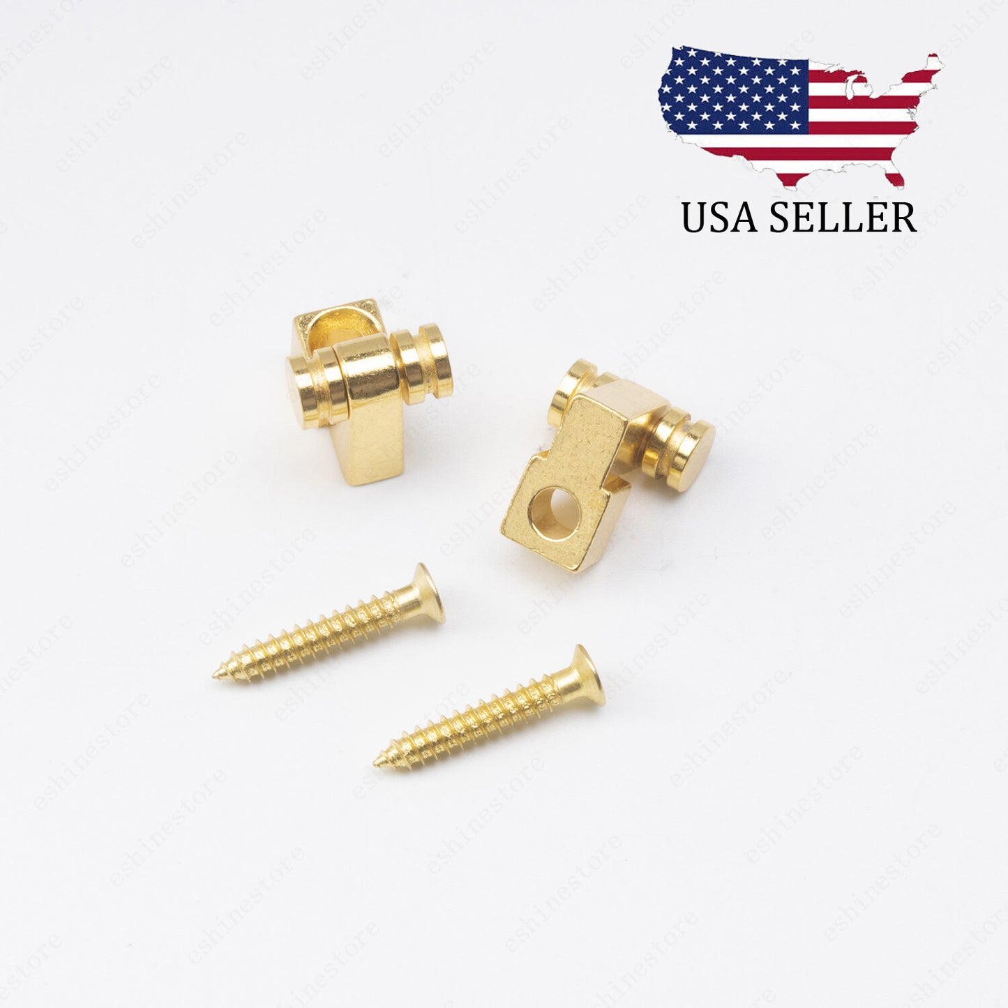 Roller String Trees String Retainer Guide for Strat Tele Style Guitar Gold 2PC