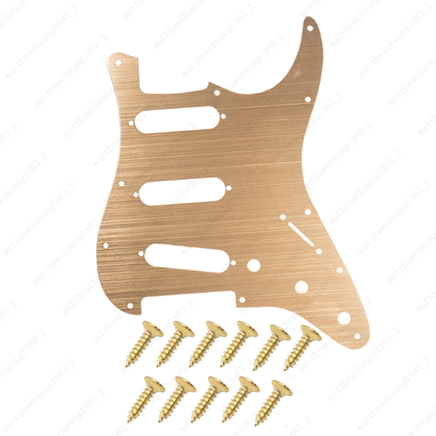 11 Hole SSS Metal Guitar Pickguard Aluminum For ST Strat Electric guitar 5 color