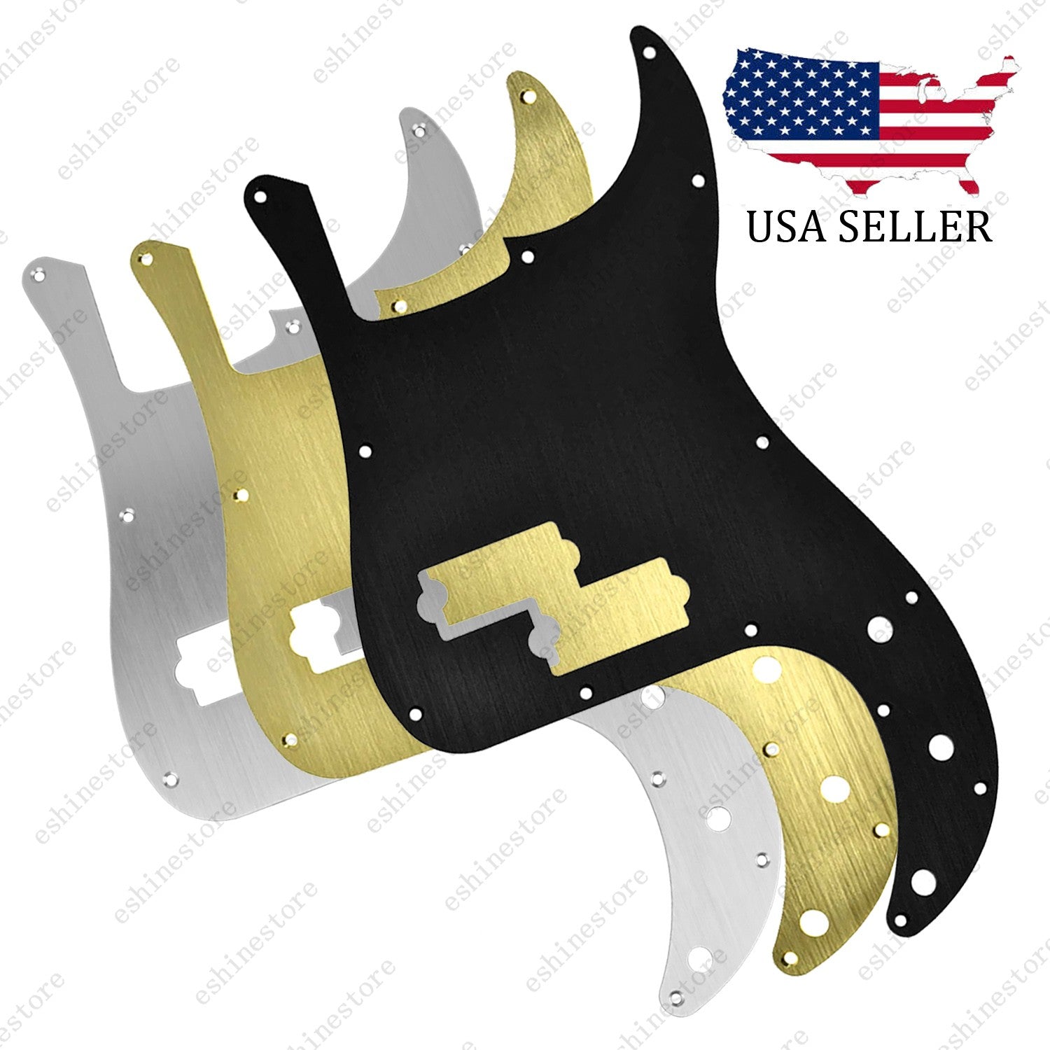 13 Hole Metal Aluminium Anodized Bass Pickguard Fits for Fender Precision P Bass