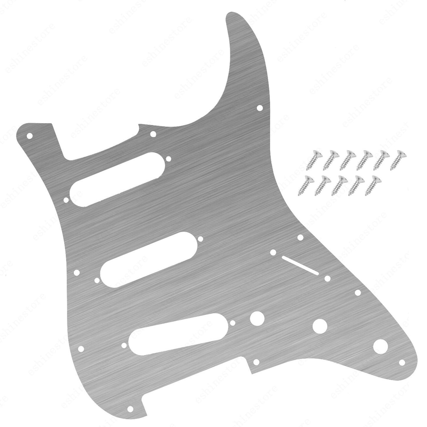 11 Hole SSS Metal Guitar Pickguard Aluminum For ST Strat Electric guitar 5 color