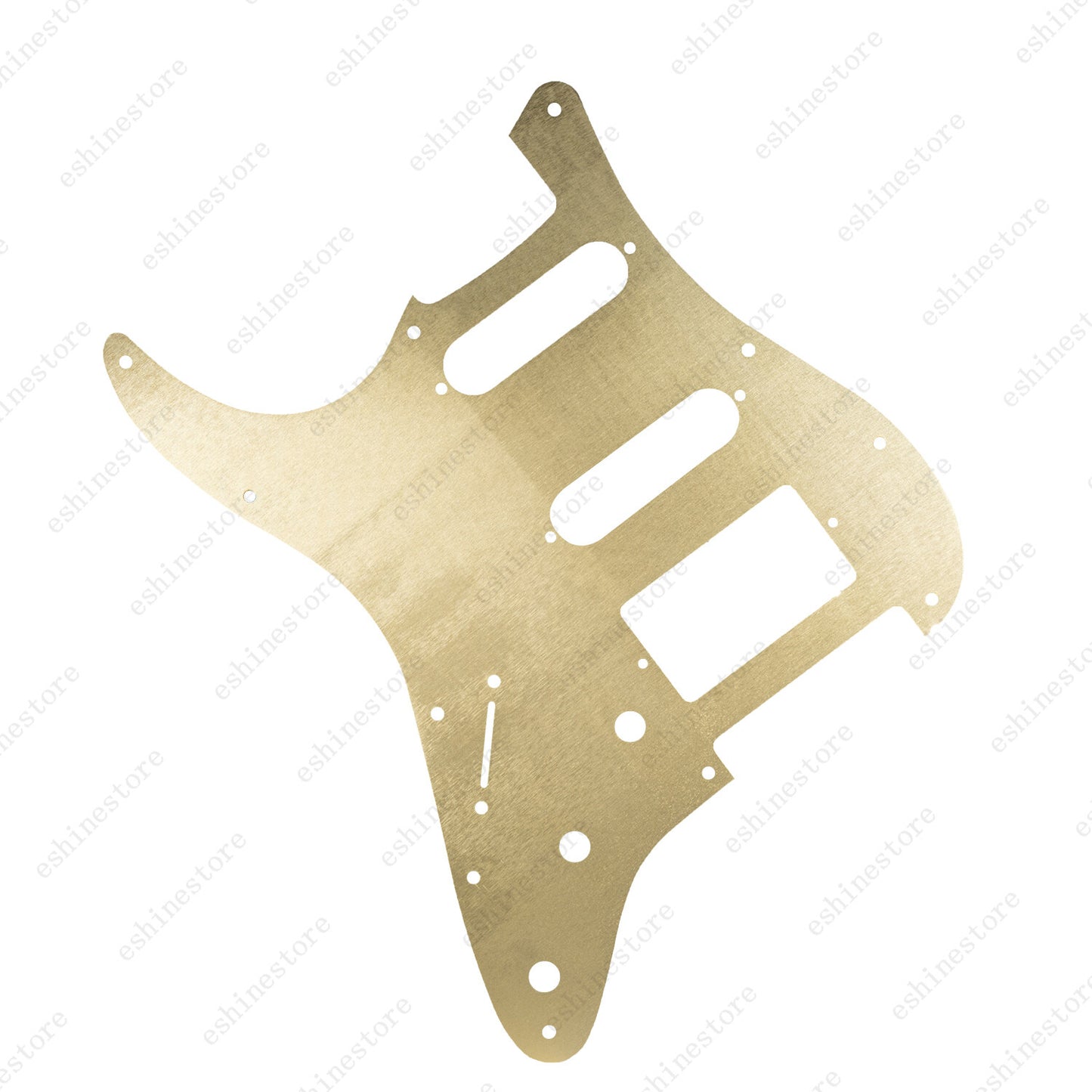 11-Hole Metal Matte Aluminum Anodized ST HSS Pickguard For Fender Strat Gold