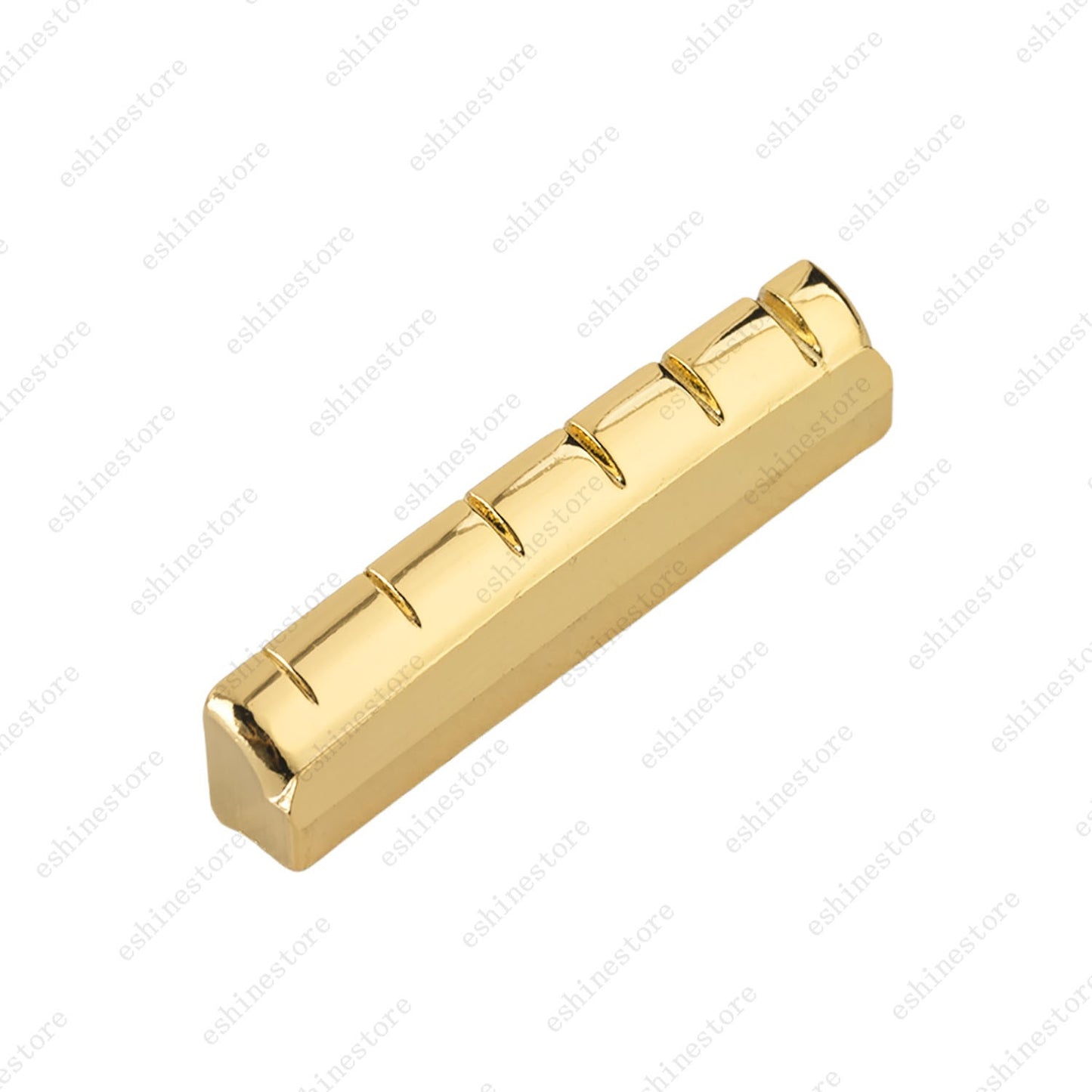 1pc Acoustic Folk Guitar 6 String 43x6x8.2-8.8 Pre-Slotted Flat Bottom Brass Nut