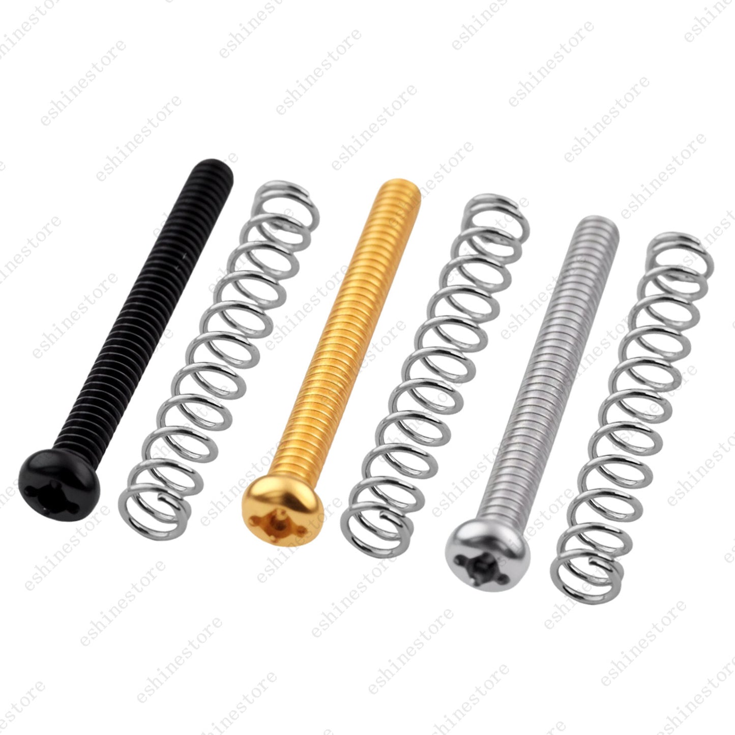 4 Pcs Guitar humbucker pickup Height Adjustment screws and springs-1/8''