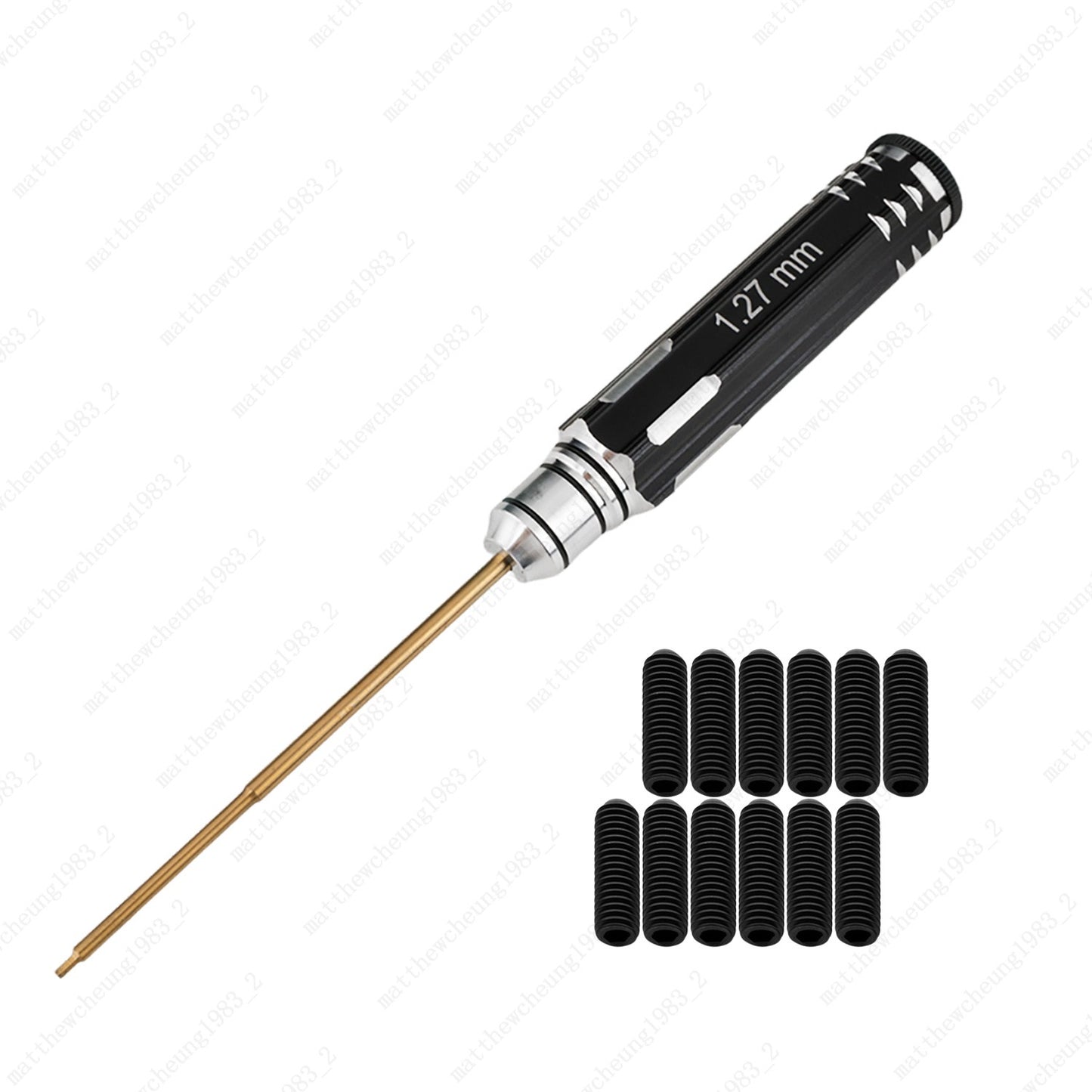 12pcs Alloy Steel #4-40 x 3/8" Saddle Screws w/ Hex Wrench for US Fender Strat