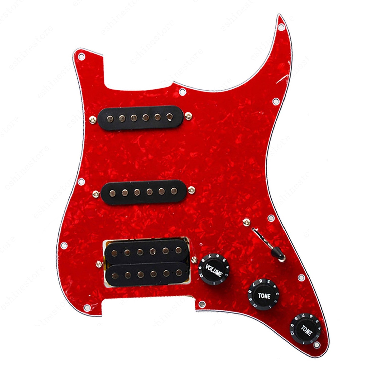 11 Hole SSH Strat Style Loaded Pickguard For Stratocaster Various Colors US SHIP
