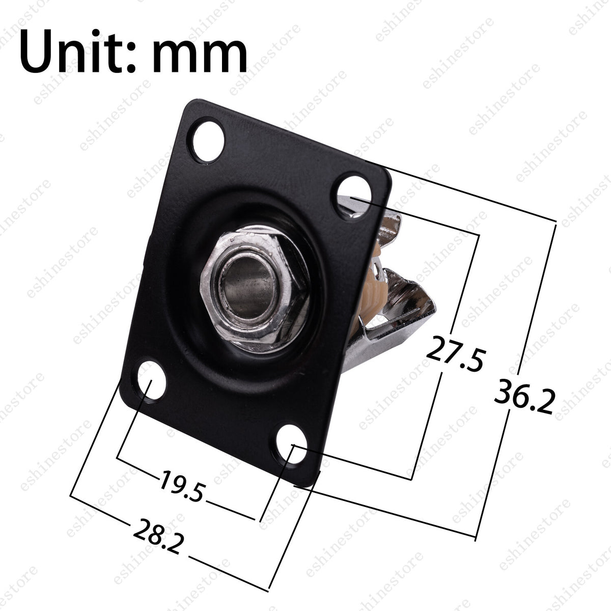 Electric Guitar Output Jack Plate Square Rectangle Socket Screws For Tele LP