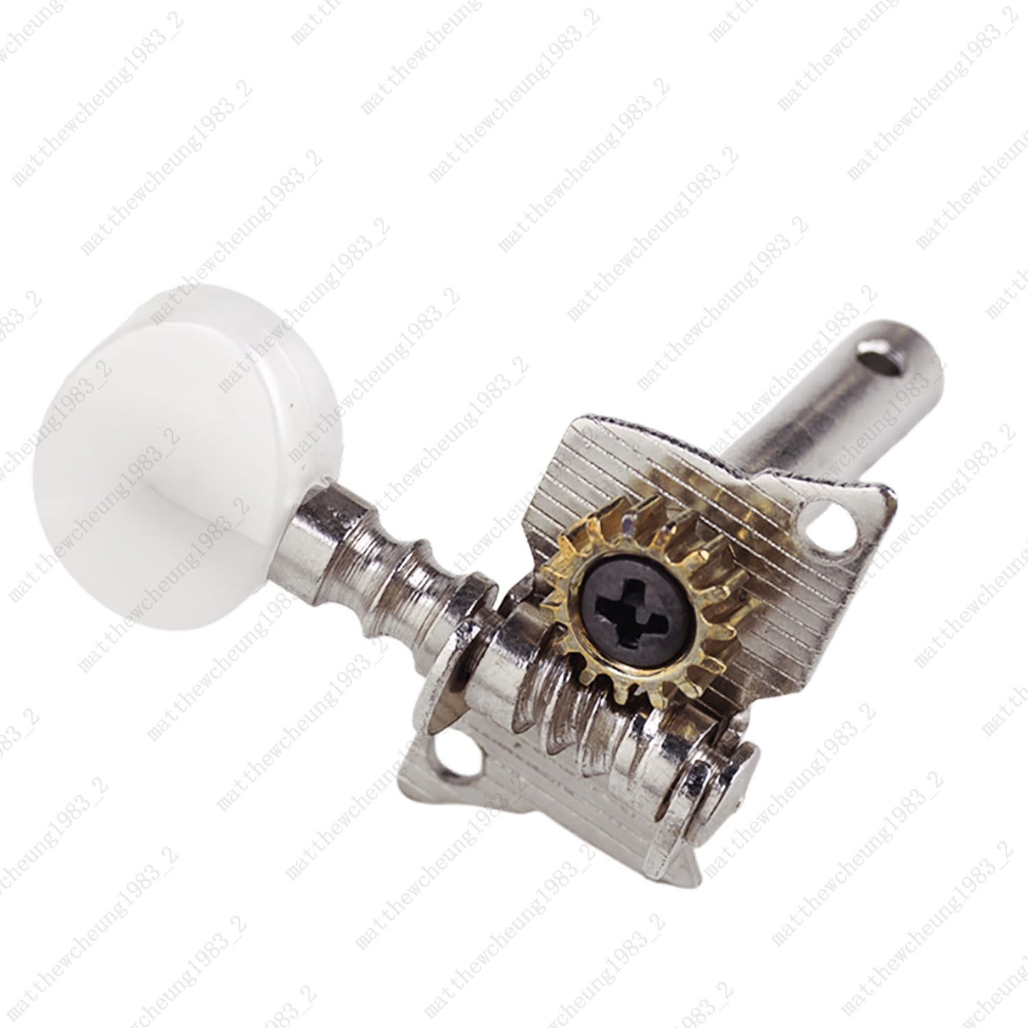 Open-Gear Guitar Machine Heads 1:15 Ratio for Acoustic Guitar White Pearl Button