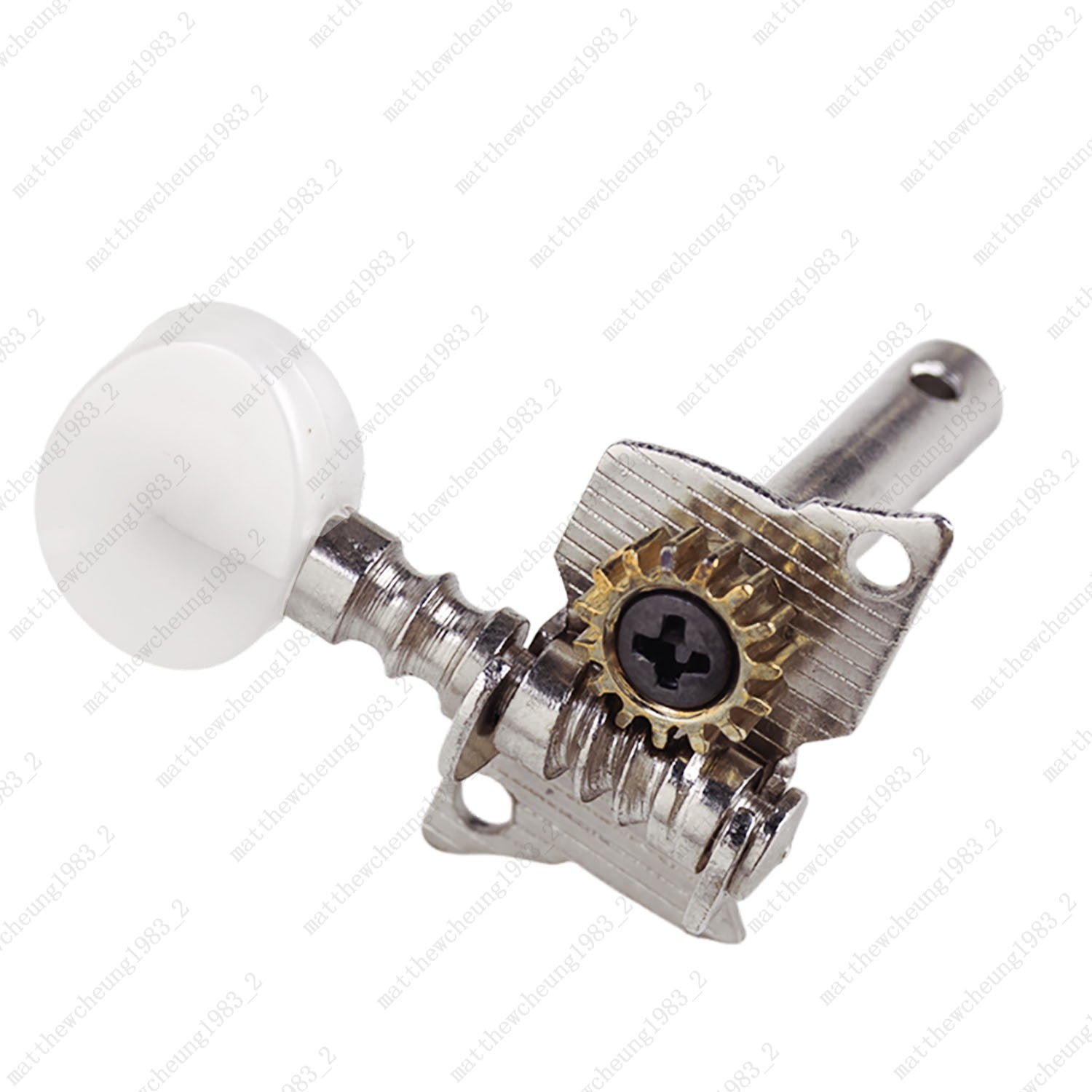 Open-Gear Guitar Machine Heads 1:15 Ratio for Acoustic Guitar White Pearl Button