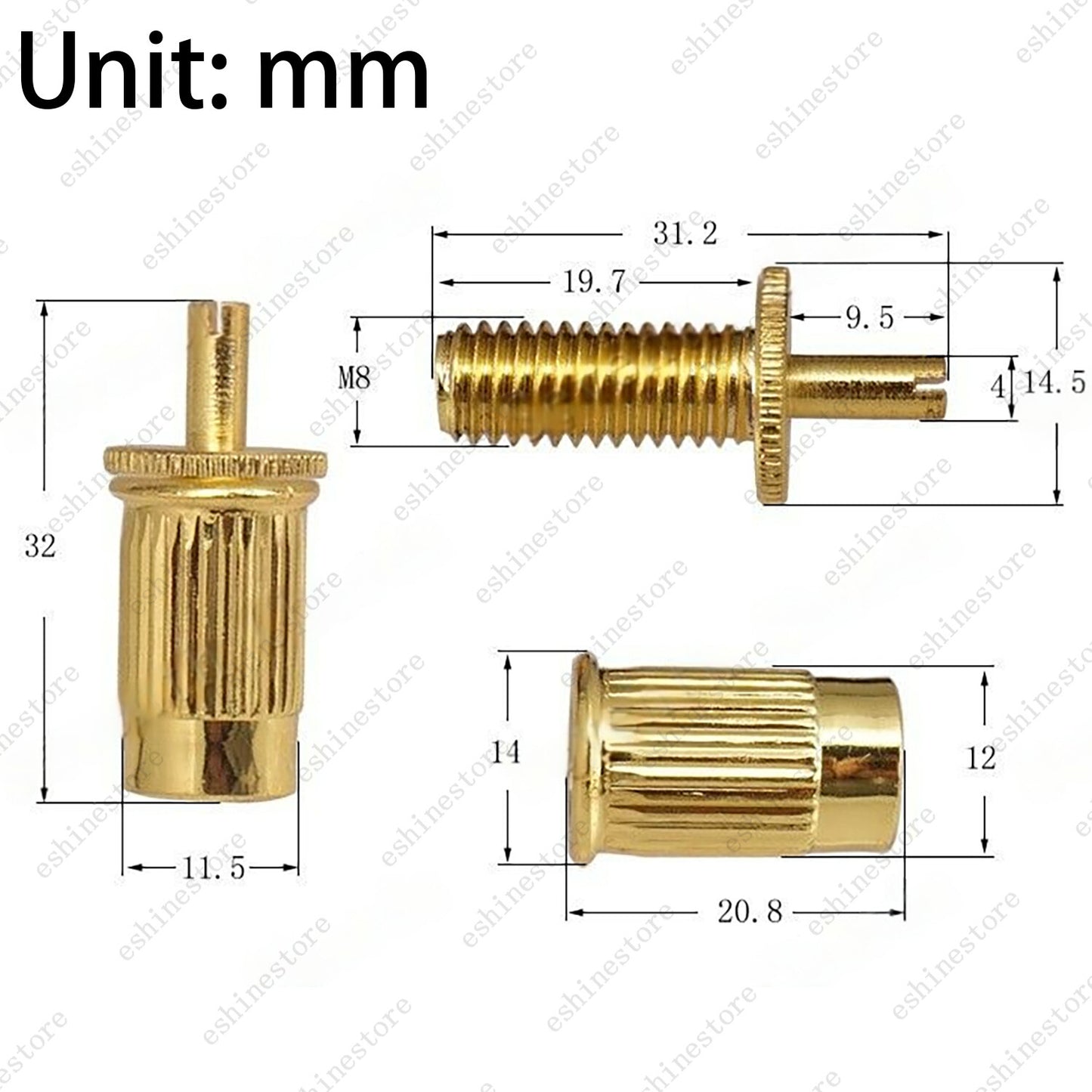 Adjustable Tune-O-Matic Roller Saddle Bridge Threaded Posts For Les Paul SG ES