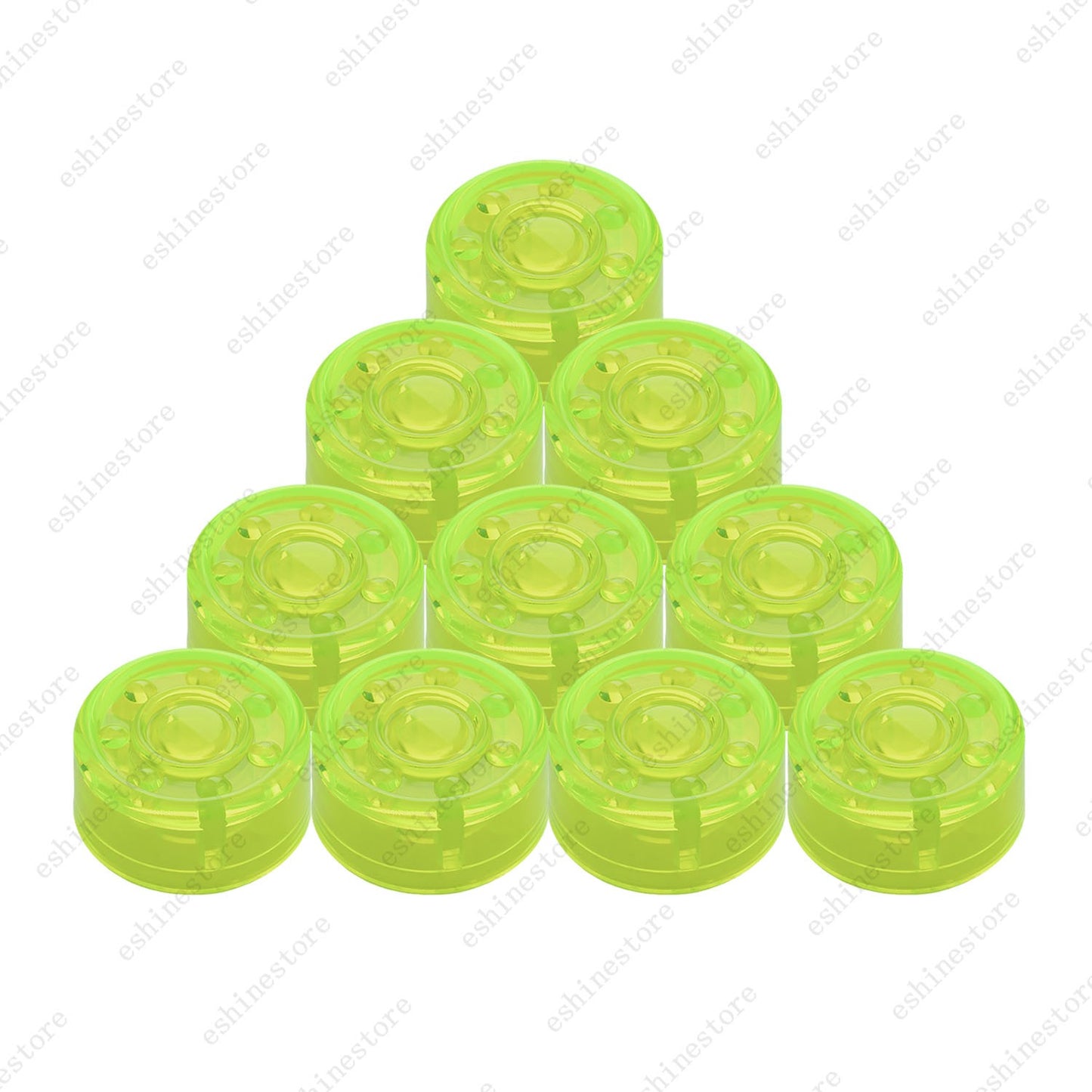 10pcs Guitar Effect Pedal Footswitch Toppers Foot Nail Cap Protection - 6Colors