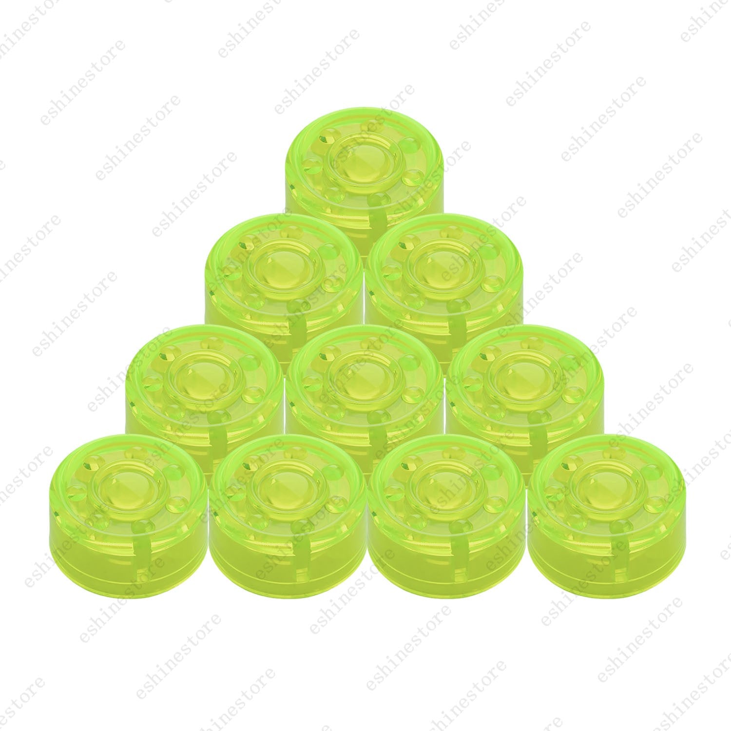 10pcs Guitar Effect Pedal Footswitch Toppers Foot Nail Cap Protection - 6Colors