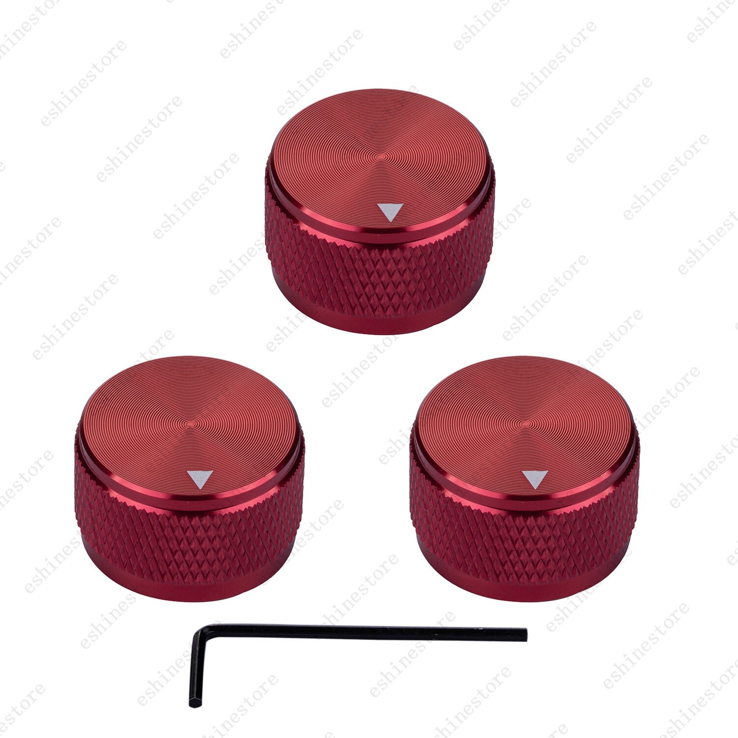 Guitar Aluminum Alloy Electronic Control Pot Knob Fit 18 24 Spline / Soild Shaft