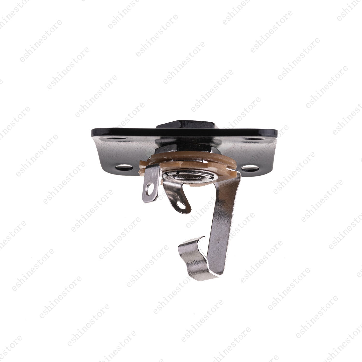 Electric Guitar Output Square Jack Metal Plate Socket with Screws For Les Paul