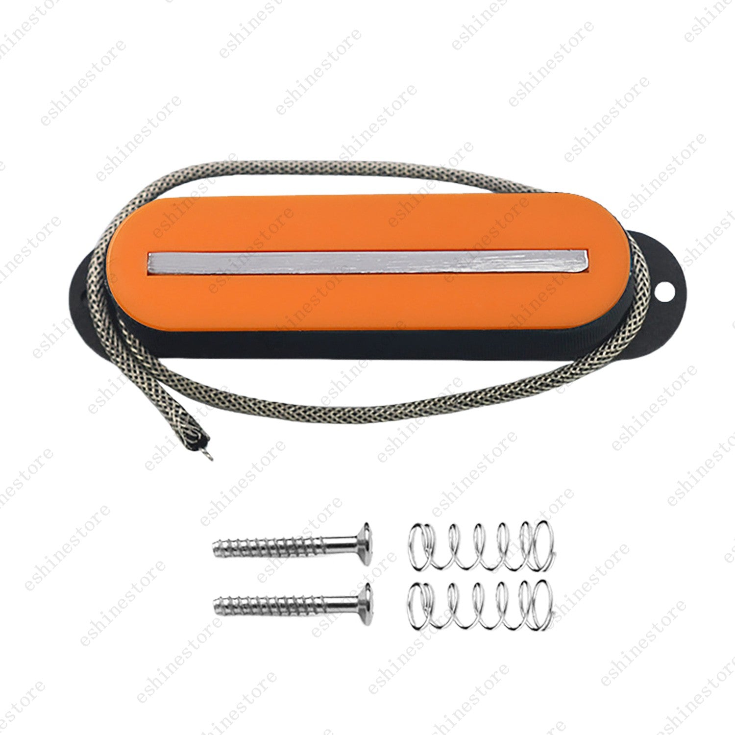 Single Coil Ceramic Metal Braided wire Single Blade Guitar Pickup For Strat