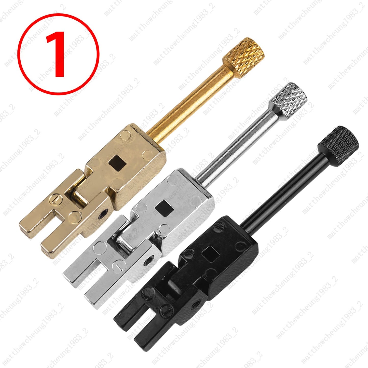 Double Locking Tremolo Bridge Saddles Set Without Insert Block for FR System