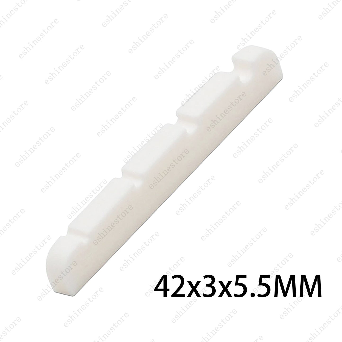 38/42mm Bass Guitar Pre-Slotted Flat Bottom Bone Nut 4 String For P J Bass