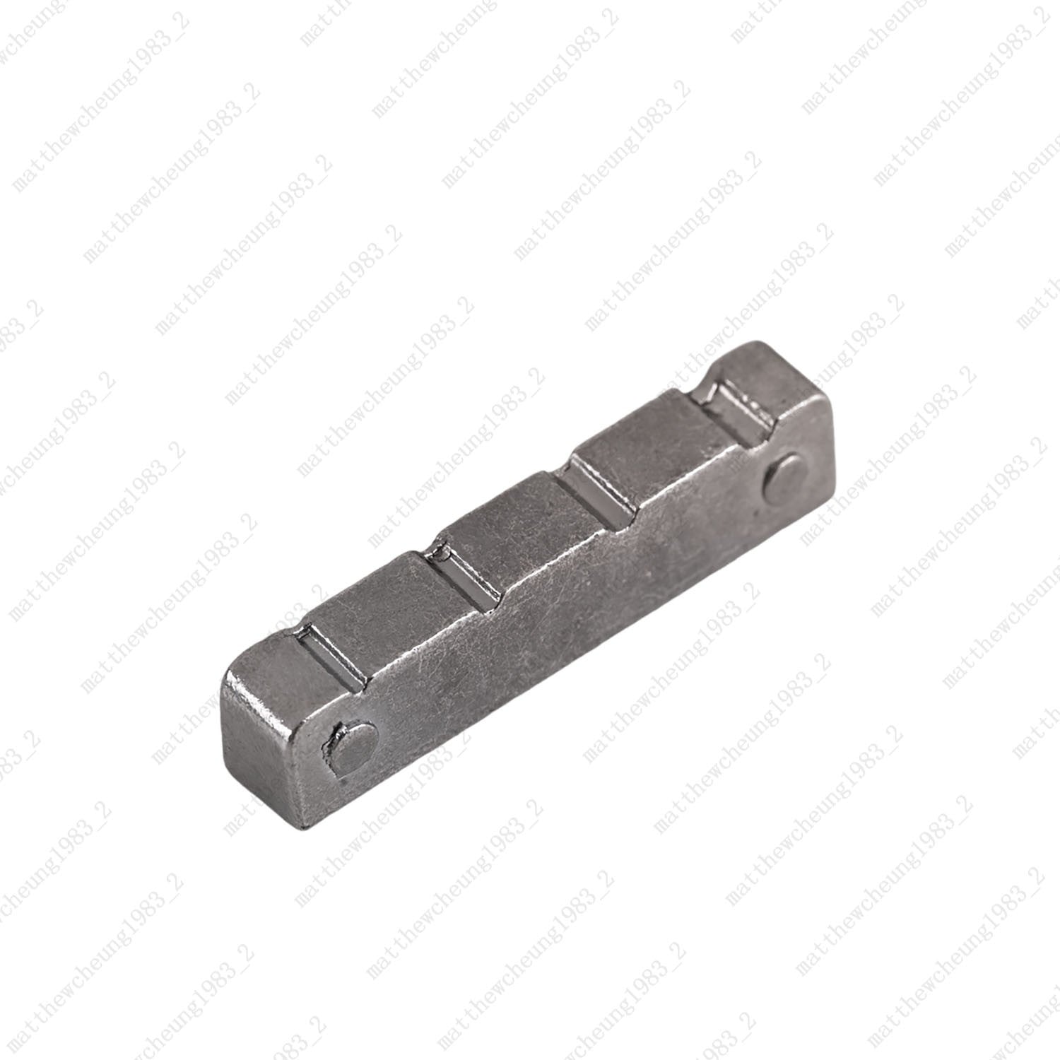 4 String Pre-slotted 38x8x9MM Solid Brass NUT For Guitar Bass FLAT Bottom 3Color