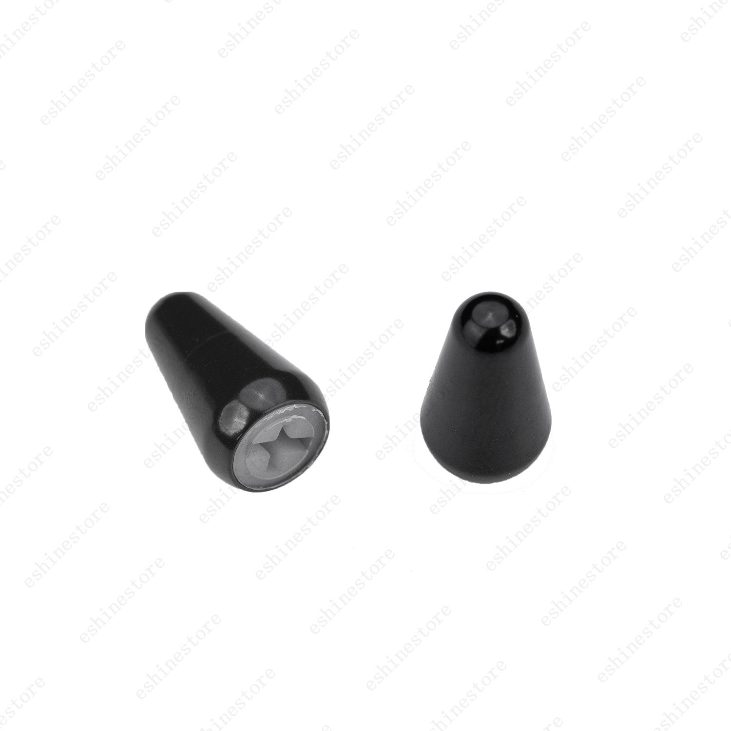 2 Pcs Guitar 3-5 Way Switch Metal Tip Cap Switch Knob For Fender Stratocaster