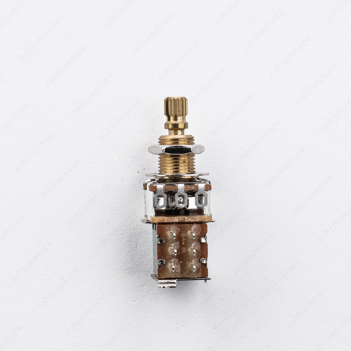 1 PCS 18-Split Brass Long Shaft Pot Push-Push Switch AB/250K/500K For Les Pau SG