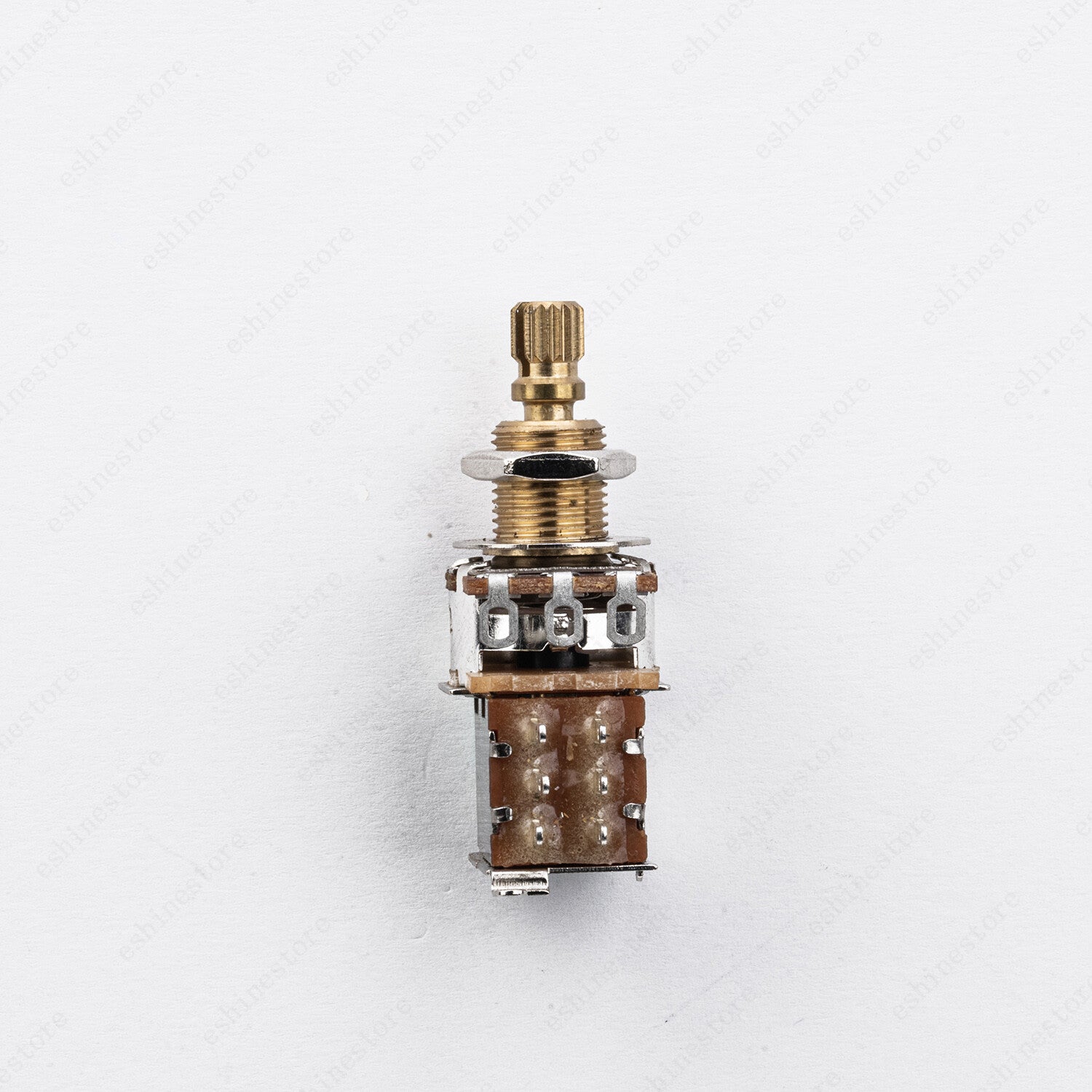 1 PCS 18-Split Brass Long Shaft Pot Push-Push Switch AB/250K/500K For Les Pau SG