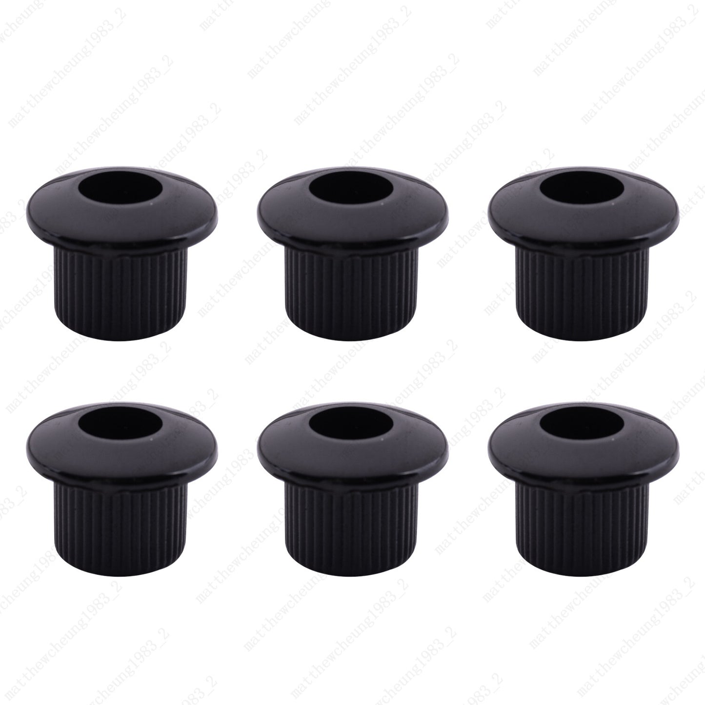 6Pcs Plastic Vintage/Modern 6mm to 10mm Guitar Tuner Conversion Bushings