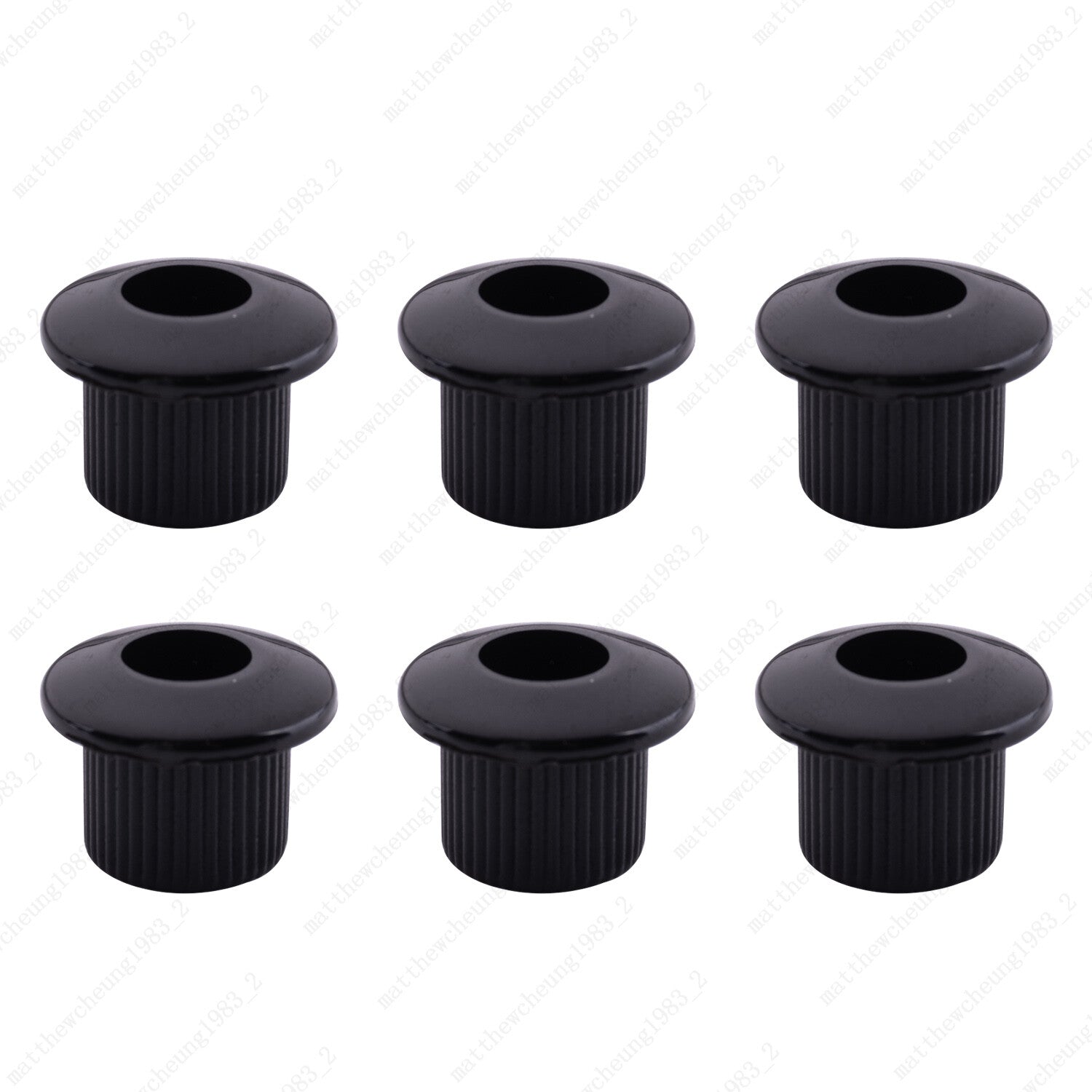 6Pcs Plastic Vintage/Modern 6mm to 10mm Guitar Tuner Conversion Bushings