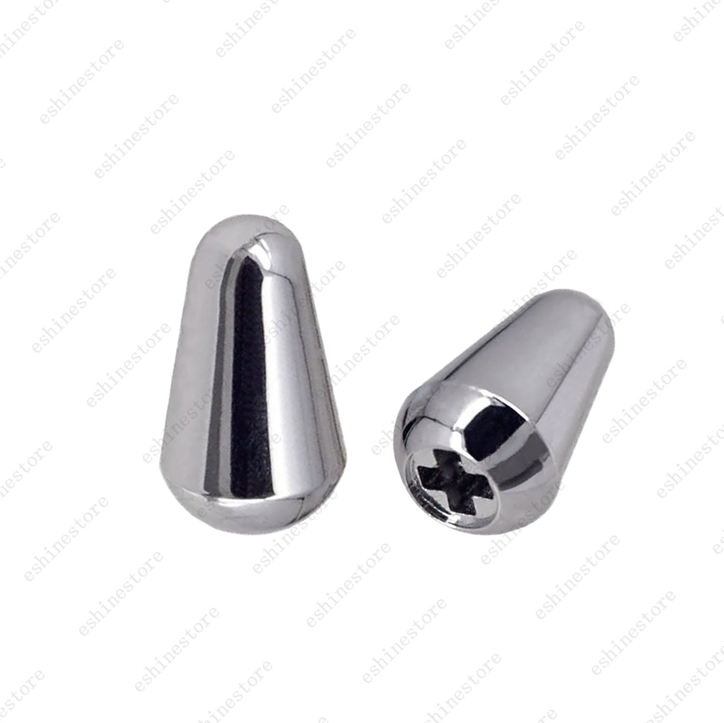 2Pcs 5 Way Pickup Switch Tip Metal Plastic Switch Cap Switch Knob for Strat Tele