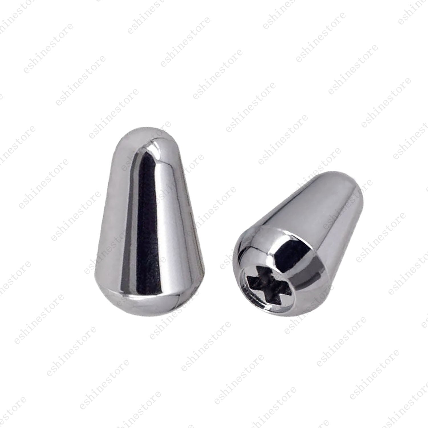 2Pcs 5 Way Pickup Switch Tip Metal Plastic Switch Cap Switch Knob for Strat Tele