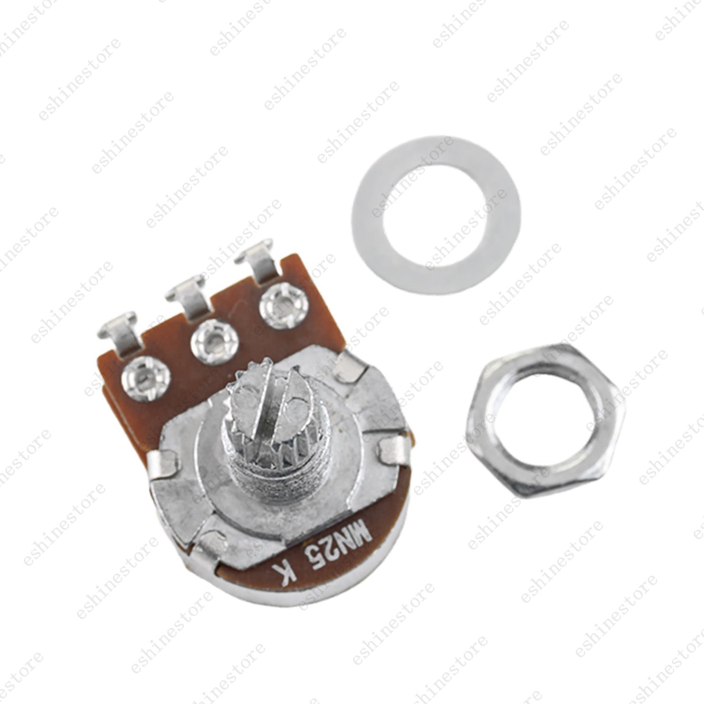1/3/5/10x Dual MN25K Blend/Balance Control Pot 18mm Split Shaft Potentiometer