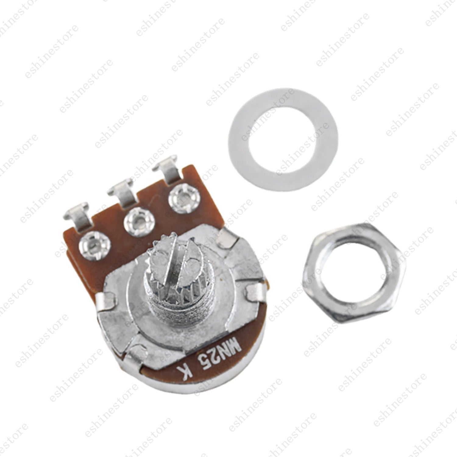 1/3/5/10x Dual MN25K Blend/Balance Control Pot 18mm Split Shaft Potentiometer