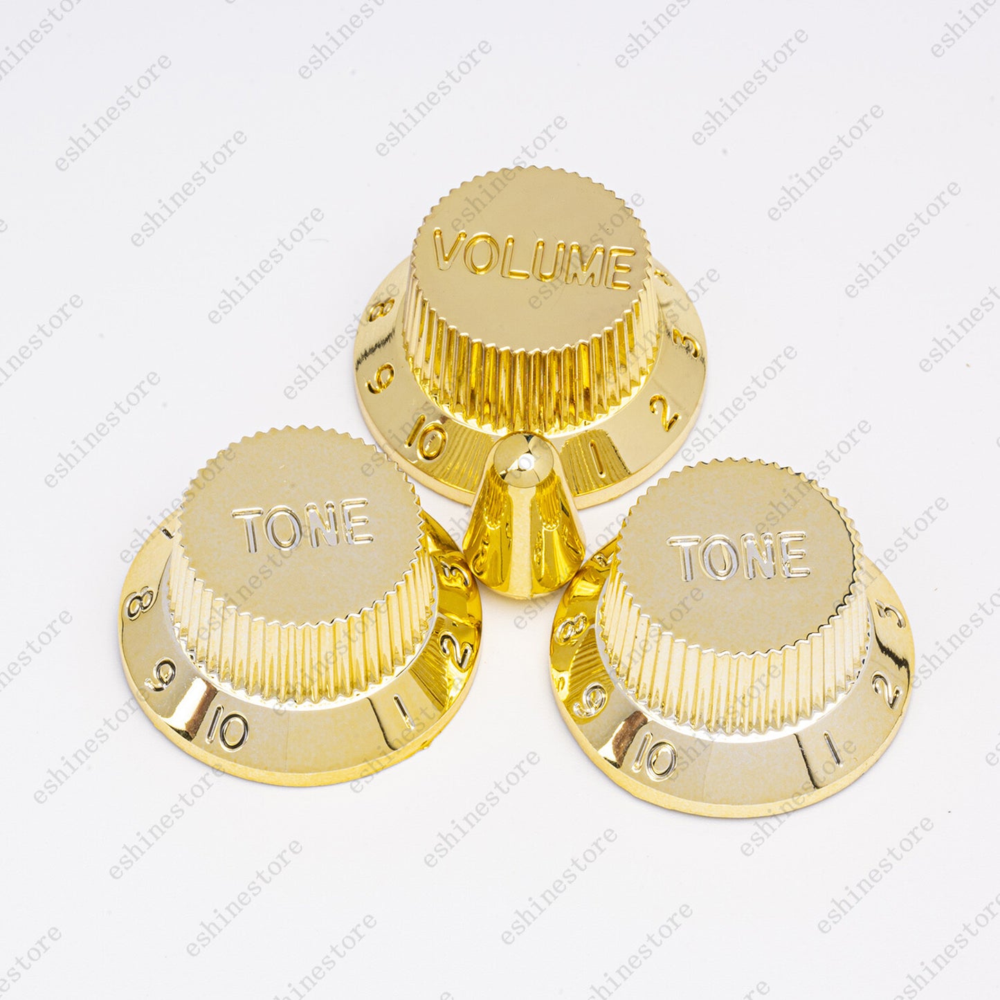 Chrome Golden Strat Pickup Covers Set Guitar Knobs Switch Tip For Stratocaster