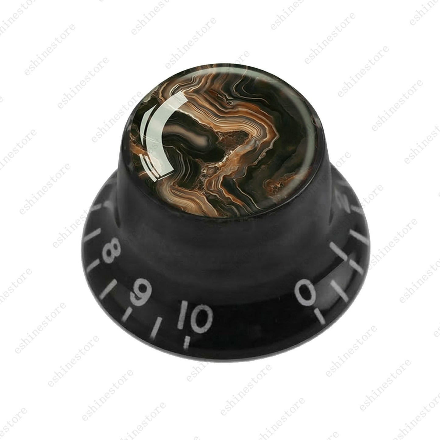 Guitar Reflector Knobs with Marble Texture Cap Top Hat Knob for Les Paul SG - 02
