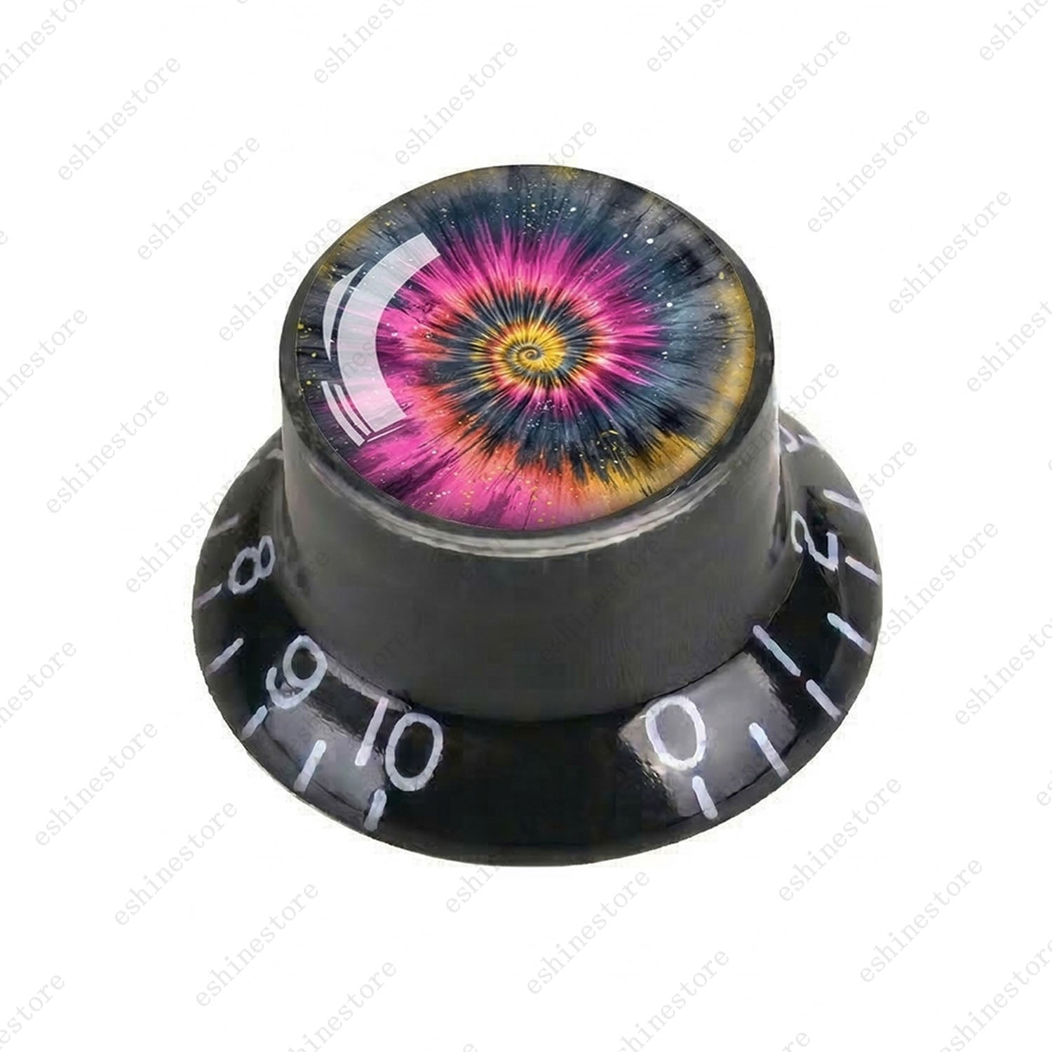 Guitar Reflector Knobs with Spiral Tie Dye Cap Top Hat Knob for Les Paul SG - 07
