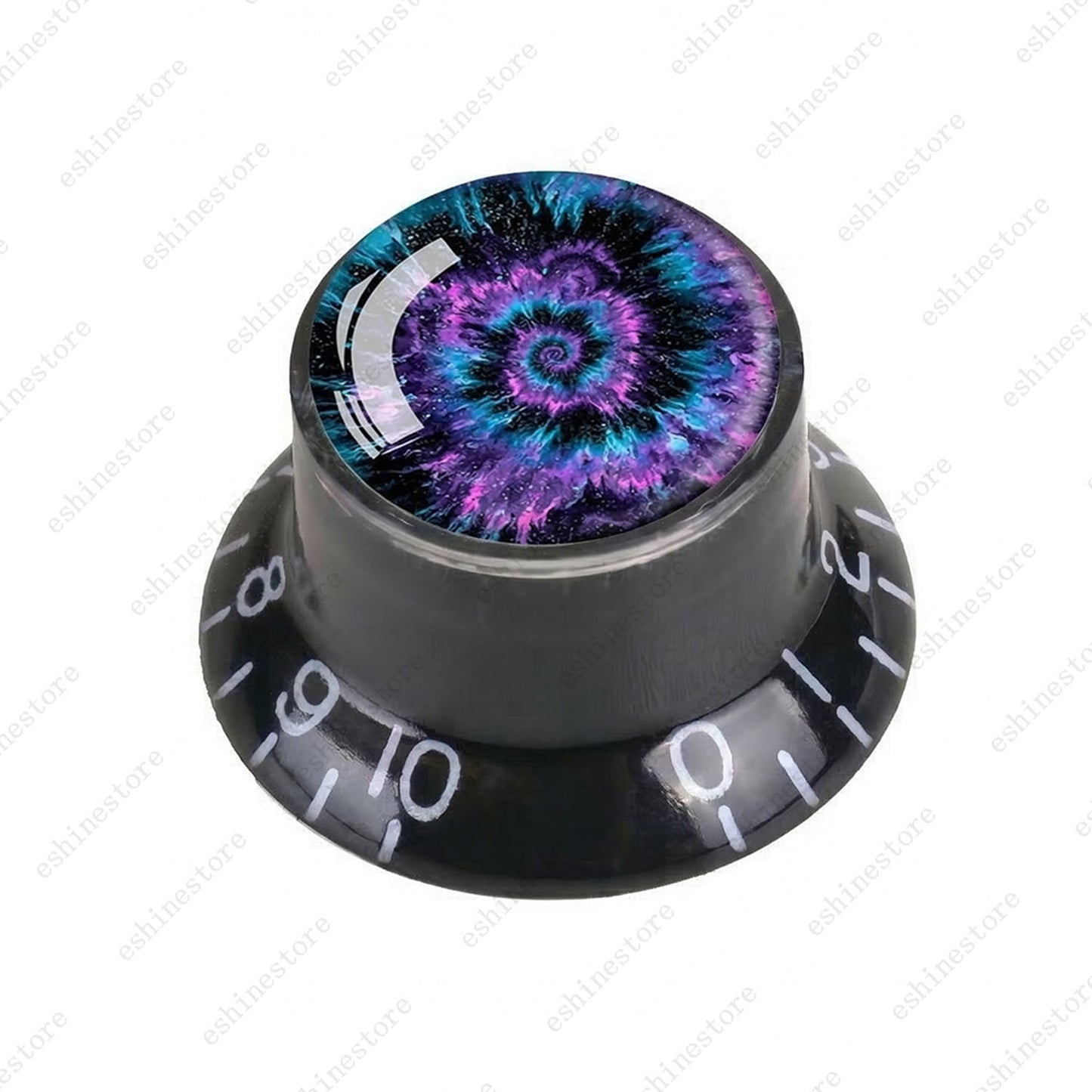 Guitar Reflector Knobs with Spiral Tie Dye Cap Top Hat Knob for Les Paul SG - 08