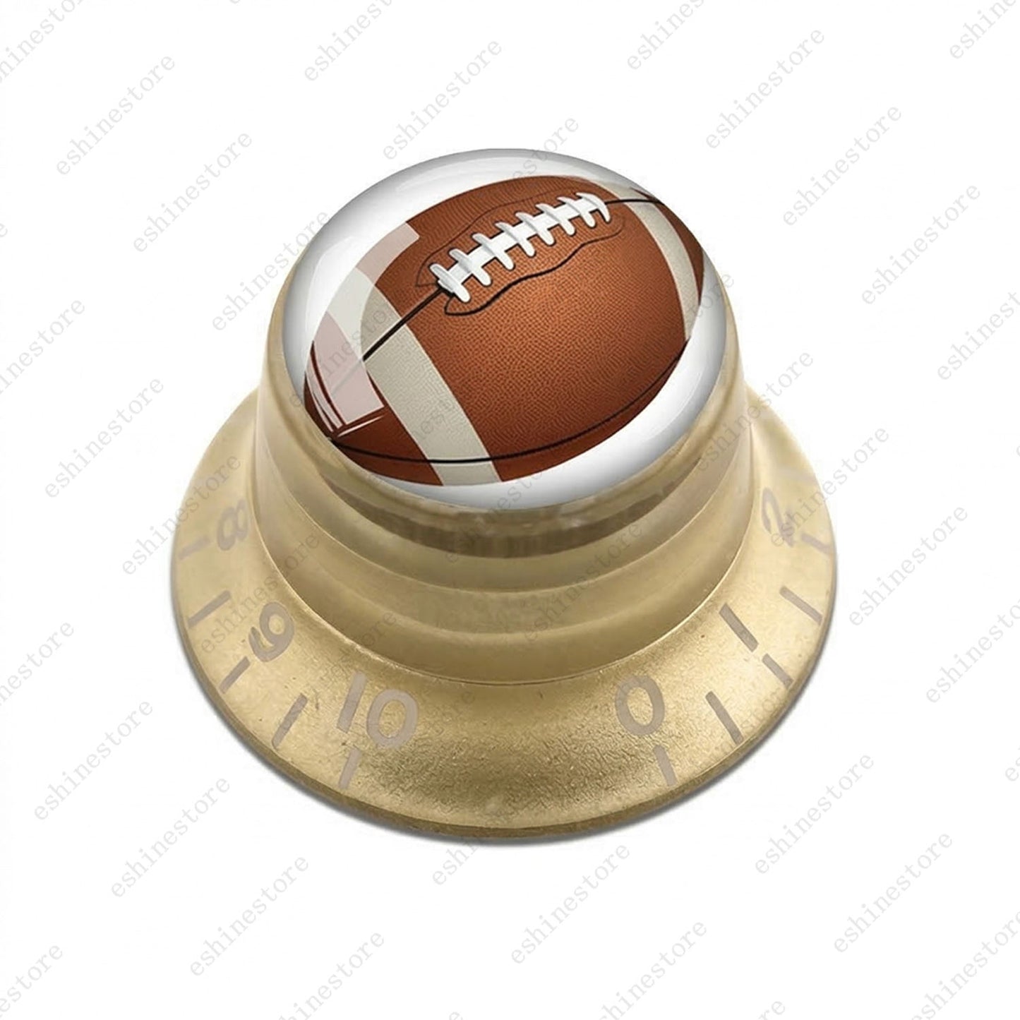 Guitar Reflector Knobs w/ American Football Design Cap Top Hat Knobs for LP SG