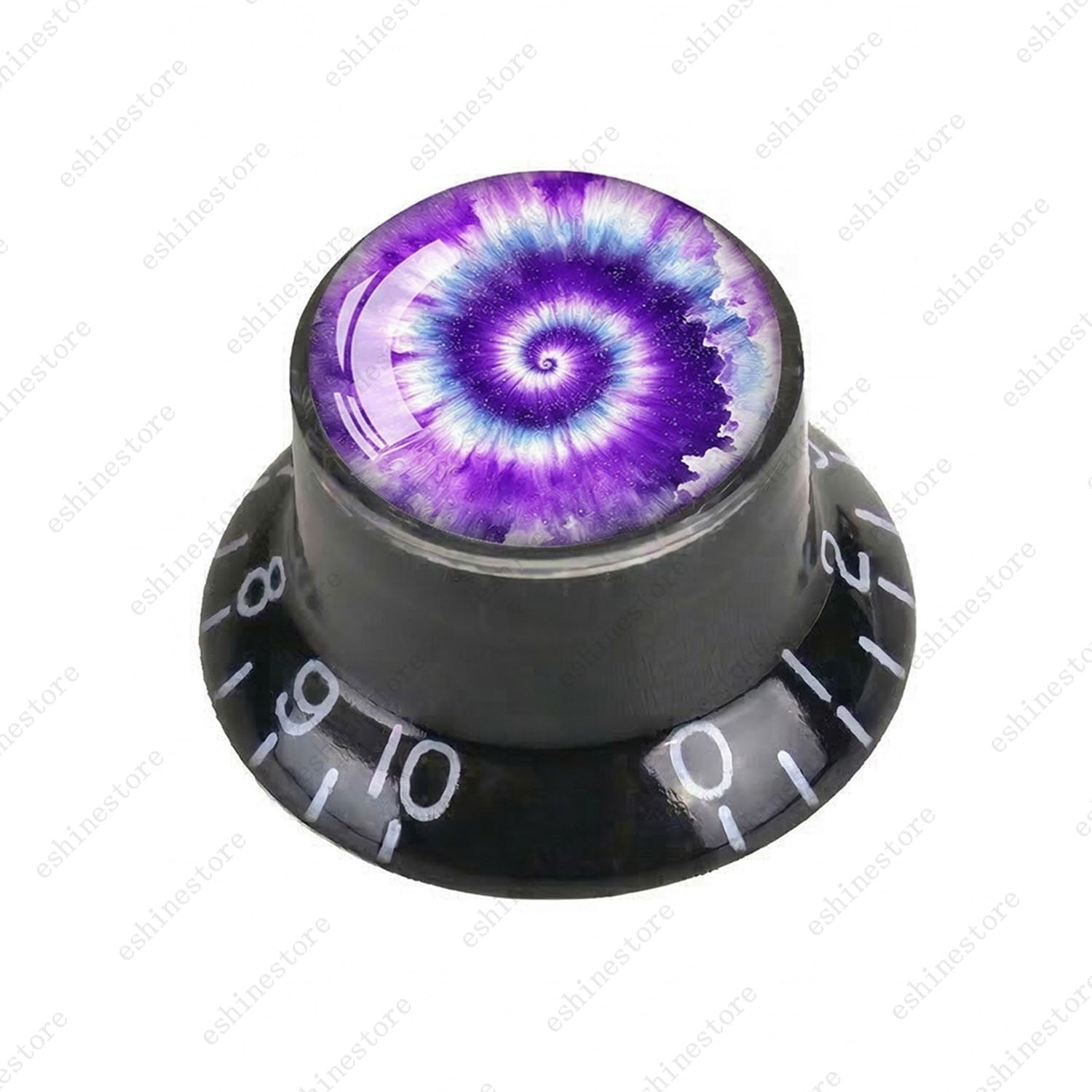 Guitar Reflector Knobs with Spiral Tie Dye Cap Top Hat Knob for Les Paul SG - 09