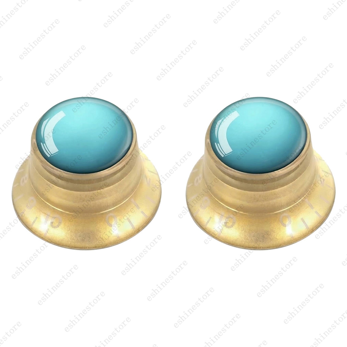 Guitar Reflector Knobs w/ Uranus Pattern Design Cap Top Hat Knob for Les Paul SG