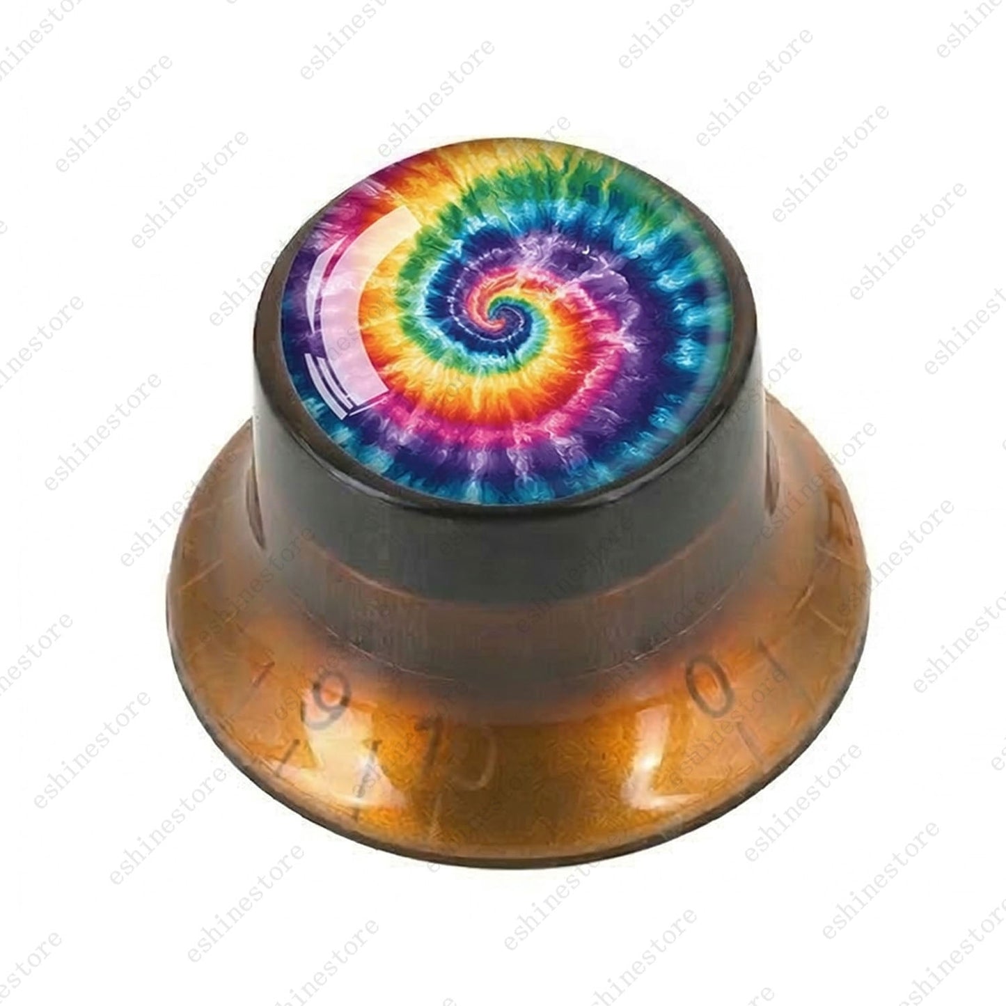 Guitar Reflector Knobs with Spiral Tie Dye Cap Top Hat Knob for Les Paul SG - 04