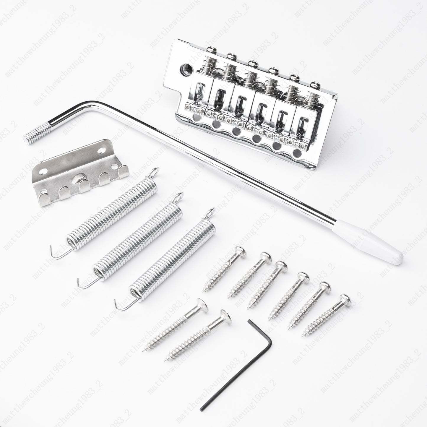 Chrome Tremolo Bridge 6 String Single Locking System for Fender SQ Strat ST