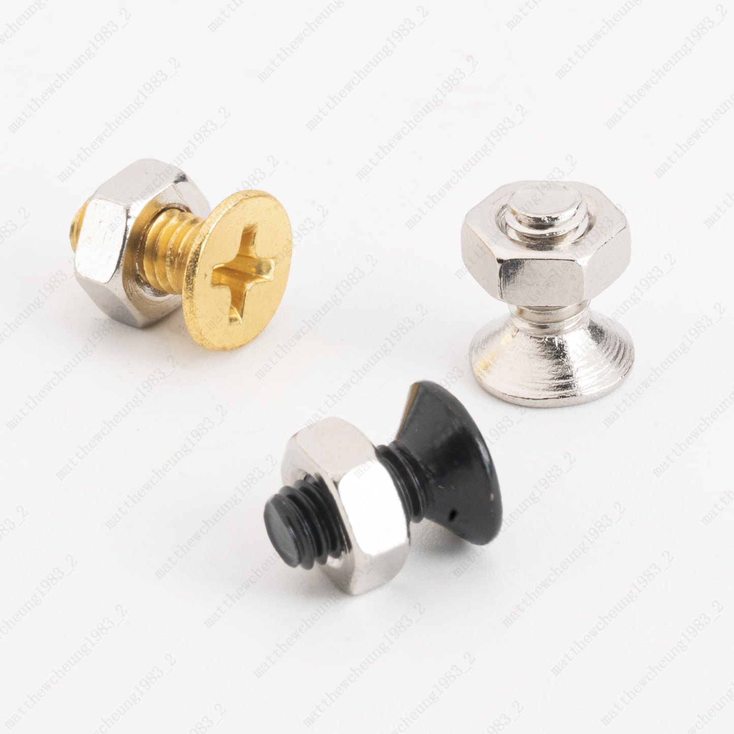 3 Pcs Pickguard Bracket Screws & Nut For Gibson Epi Les Paul Gold Black Chrome
