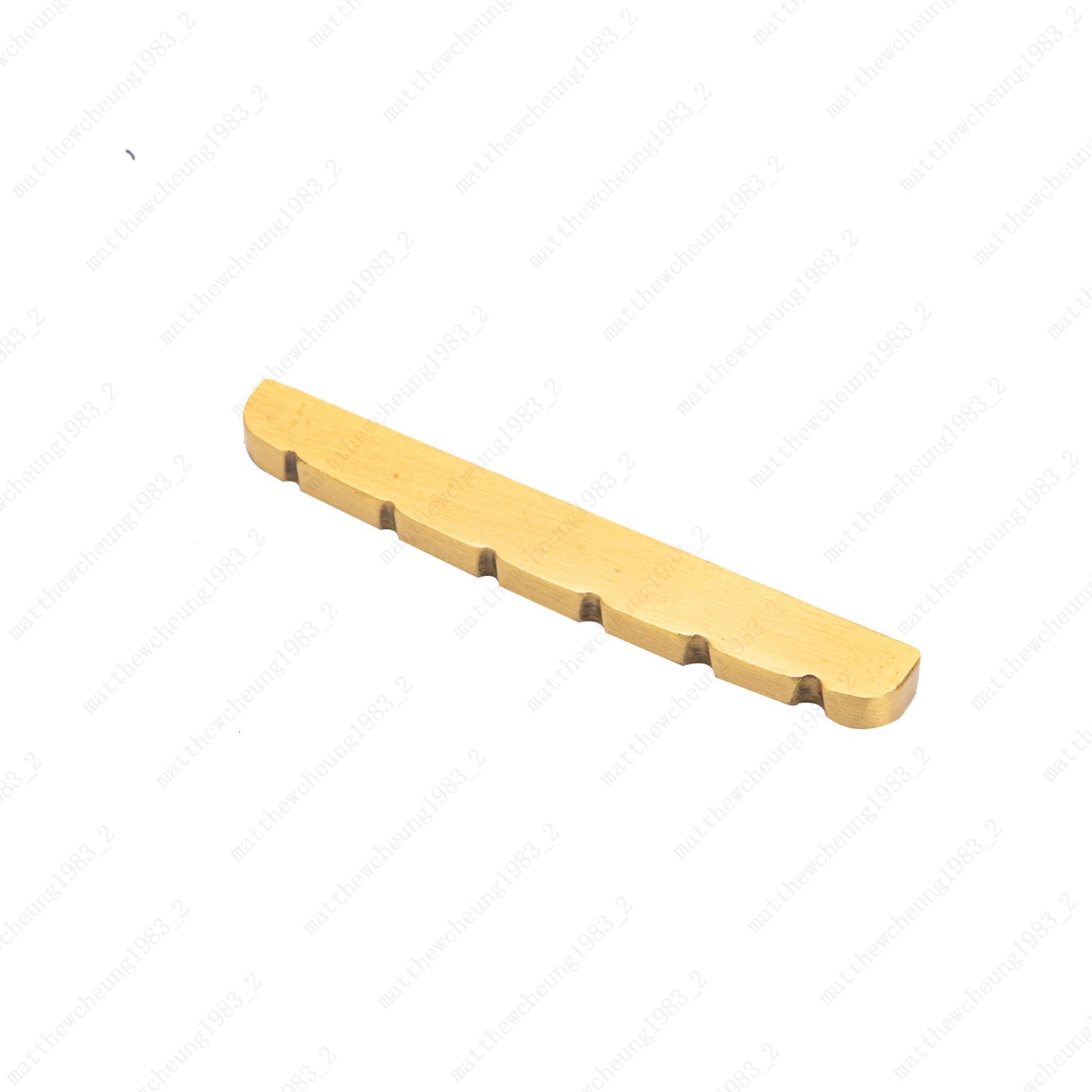 6 String Brass Guitar NUT CURVED Bottom 42mm SLOTTED FOR STRATOCASTER TELECASTER