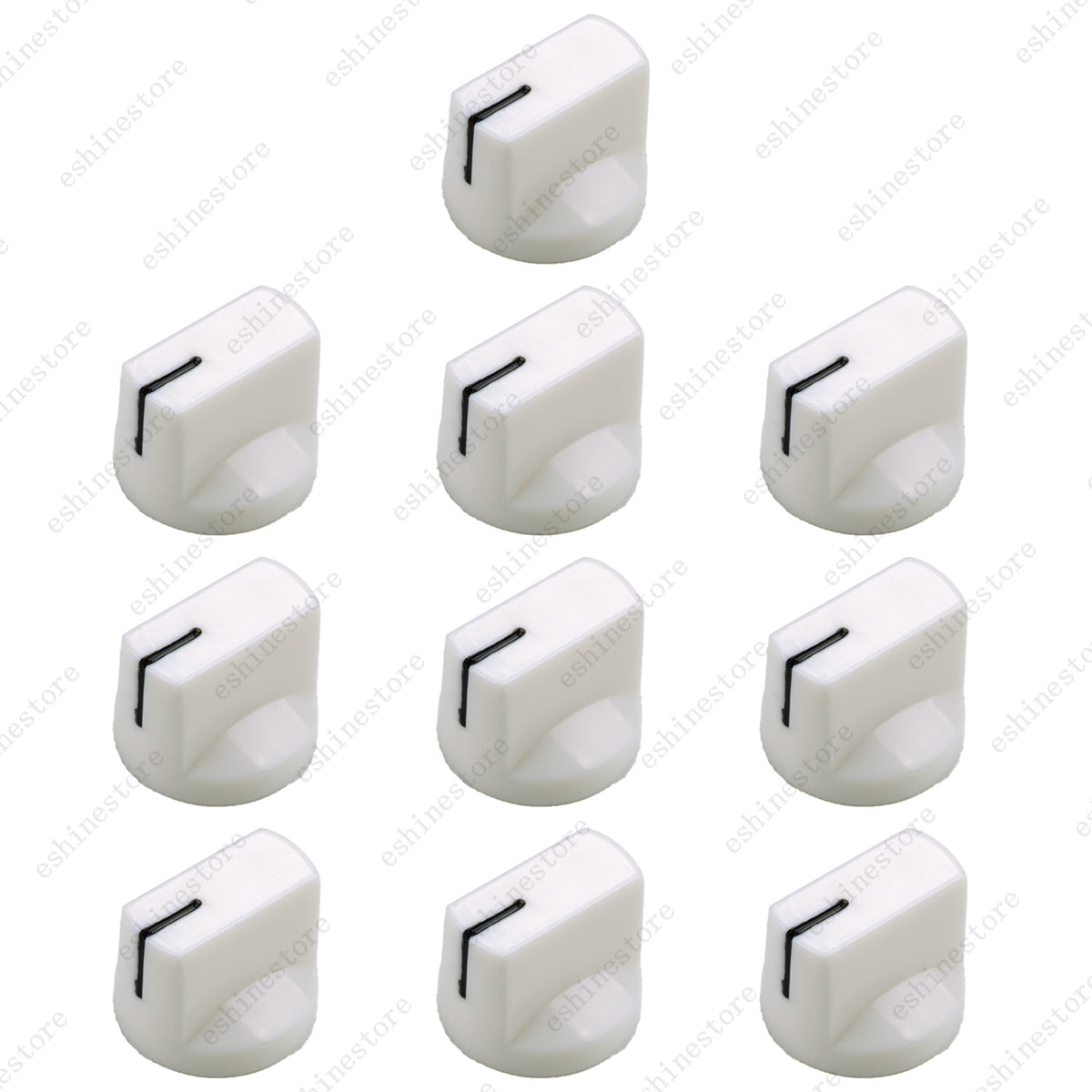 1/5/10Pcs Guitar Flat Flush Head Style Guitar AMP Effect Pedal/Pointer Knobs-6mm