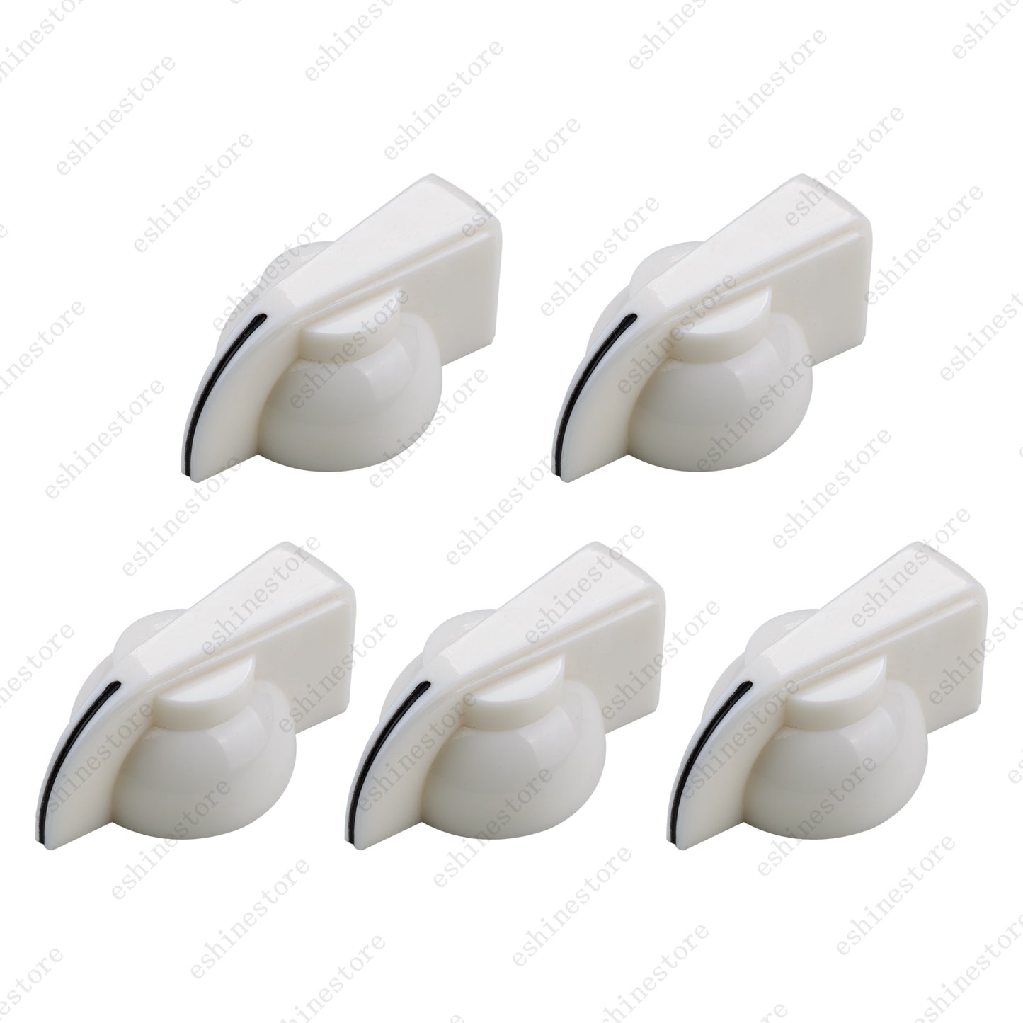 1/5/10 Pcs Guitar Amp Knobs Chicken Head Style Guitar Effect Pedal Knobs 3 Color