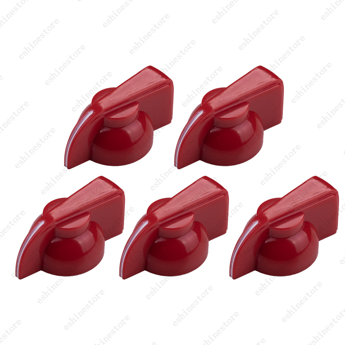 1/5/10 Pcs Guitar Amp Knobs Chicken Head Style Guitar Effect Pedal Knobs 3 Color
