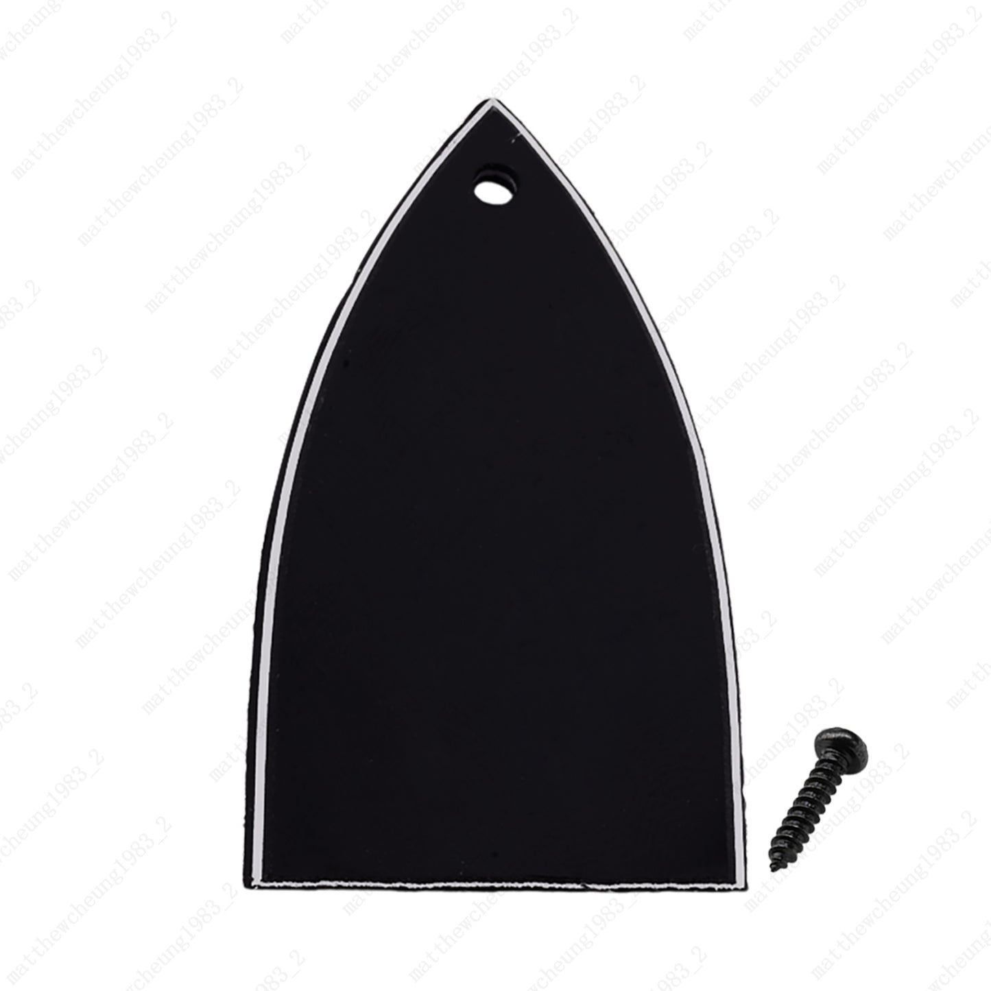 GUITAR TRUSS ROD COVER Custom Engraved For PRS USA - PERSONALIZED TEXT Black