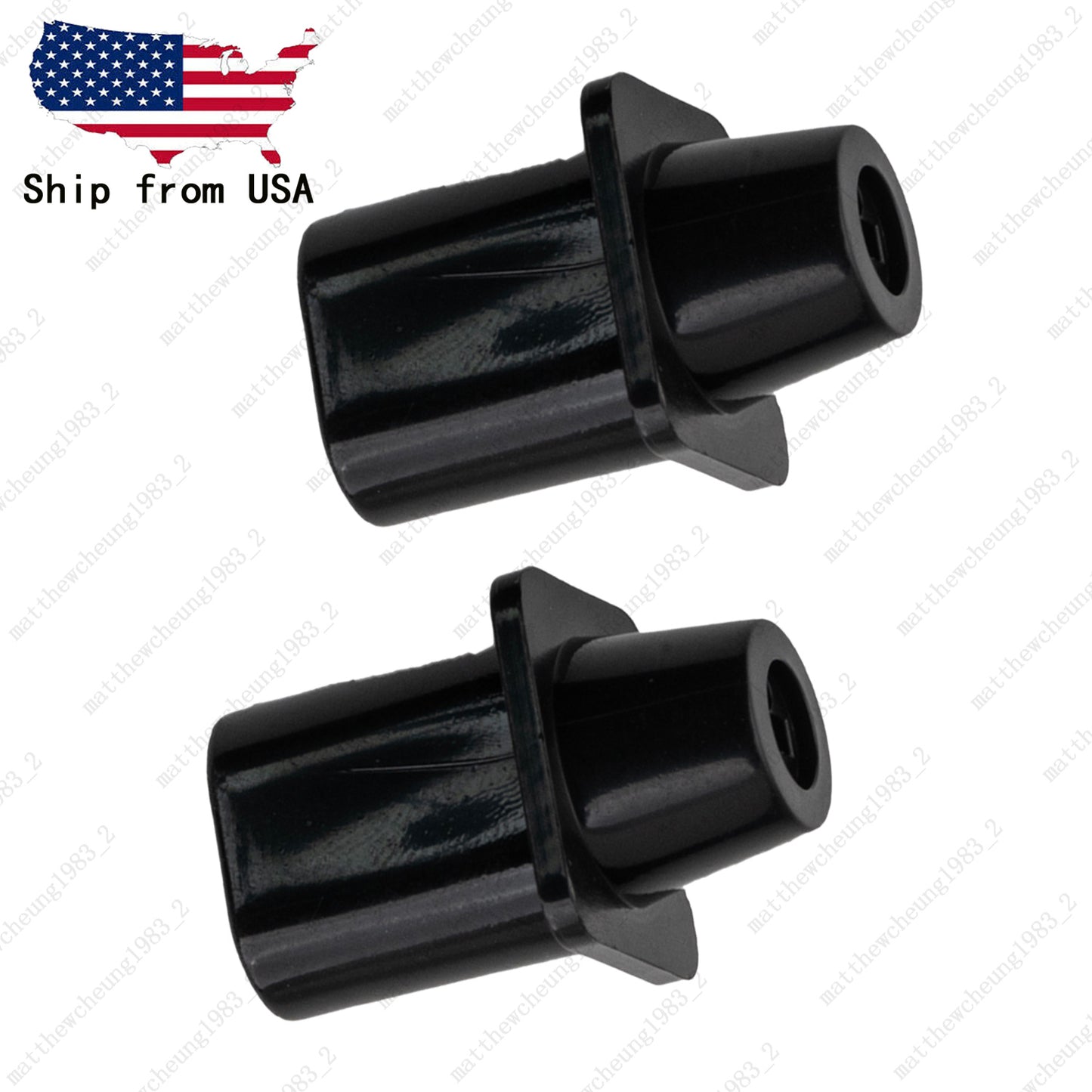 2 Pcs Black Top Hat Switch Tip Pickup 3-5 Way Switch Knob For Tele Telecaster