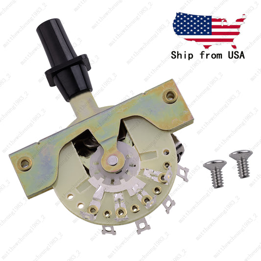 3-WAY Vintage Style Pickup Selector Switch w/ Tip For Fender Squier Telecaster