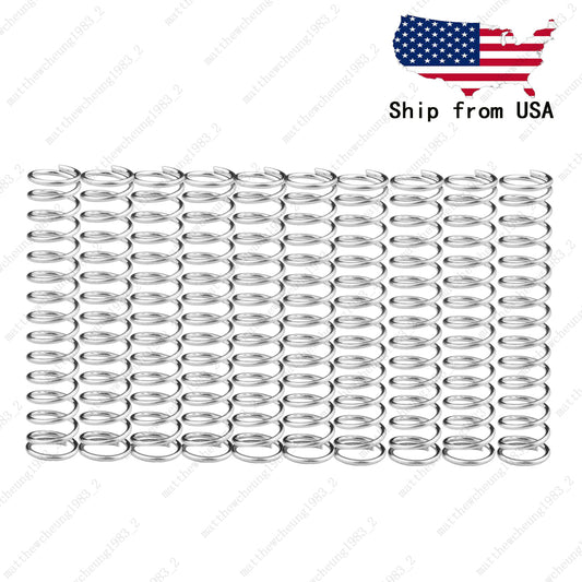 10x Nickel 4.7x25mm Straight Humbucker Pickup Spring adjustment Mounting Springs